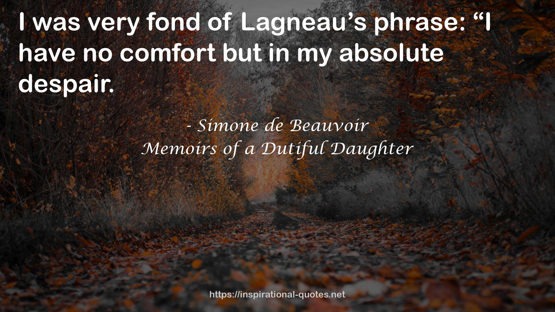 Memoirs of a Dutiful Daughter QUOTES