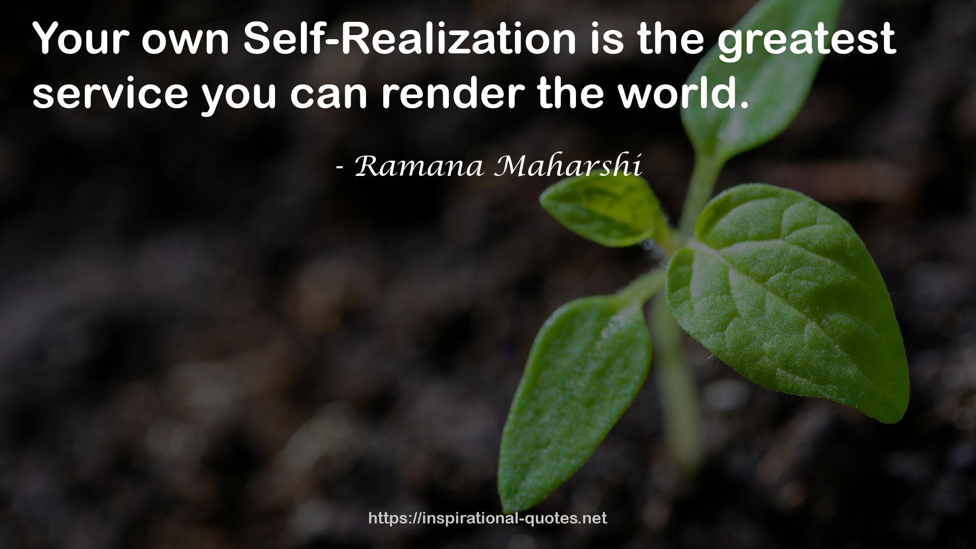 Ramana Maharshi QUOTES