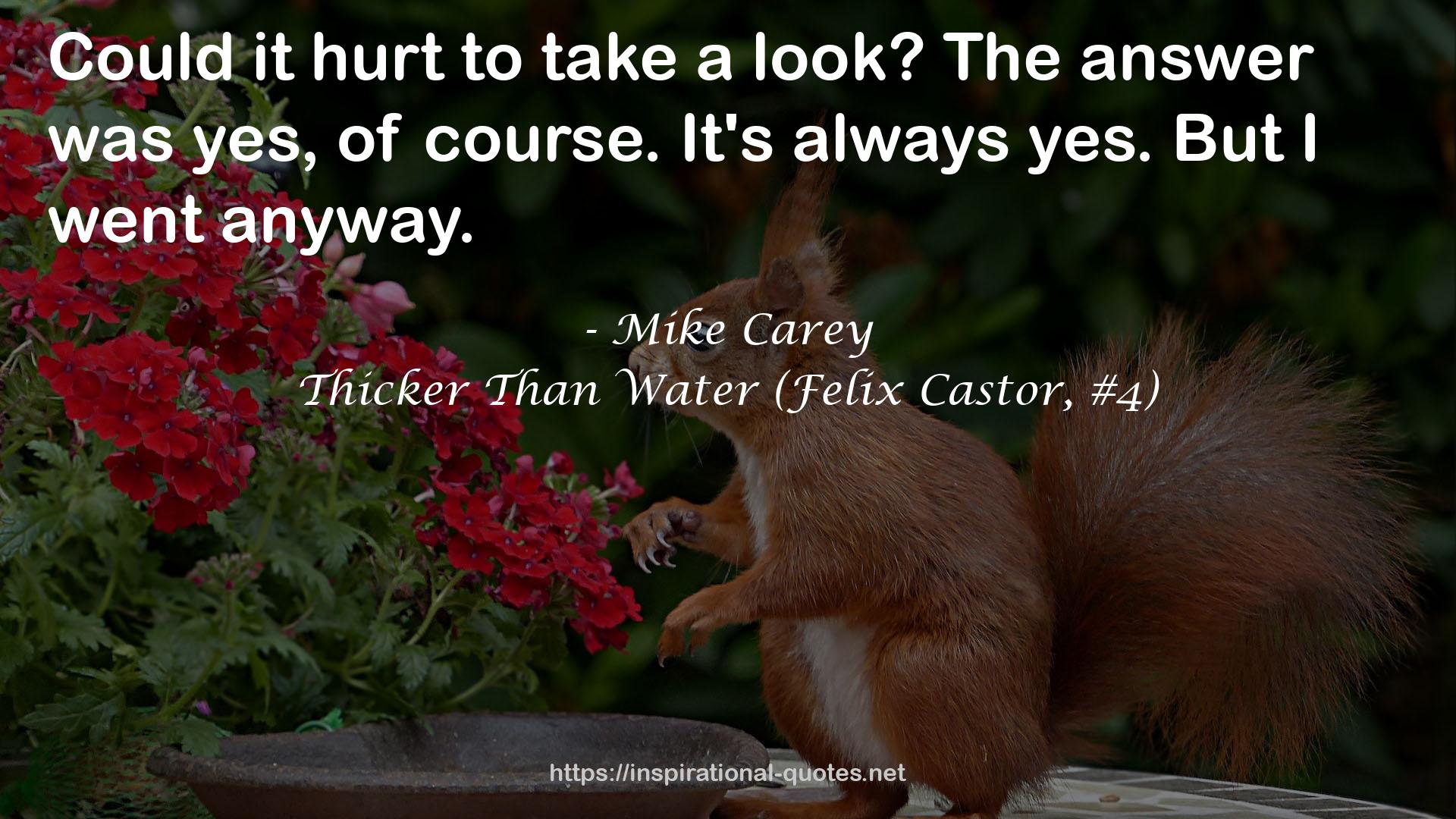 Thicker Than Water (Felix Castor, #4) QUOTES