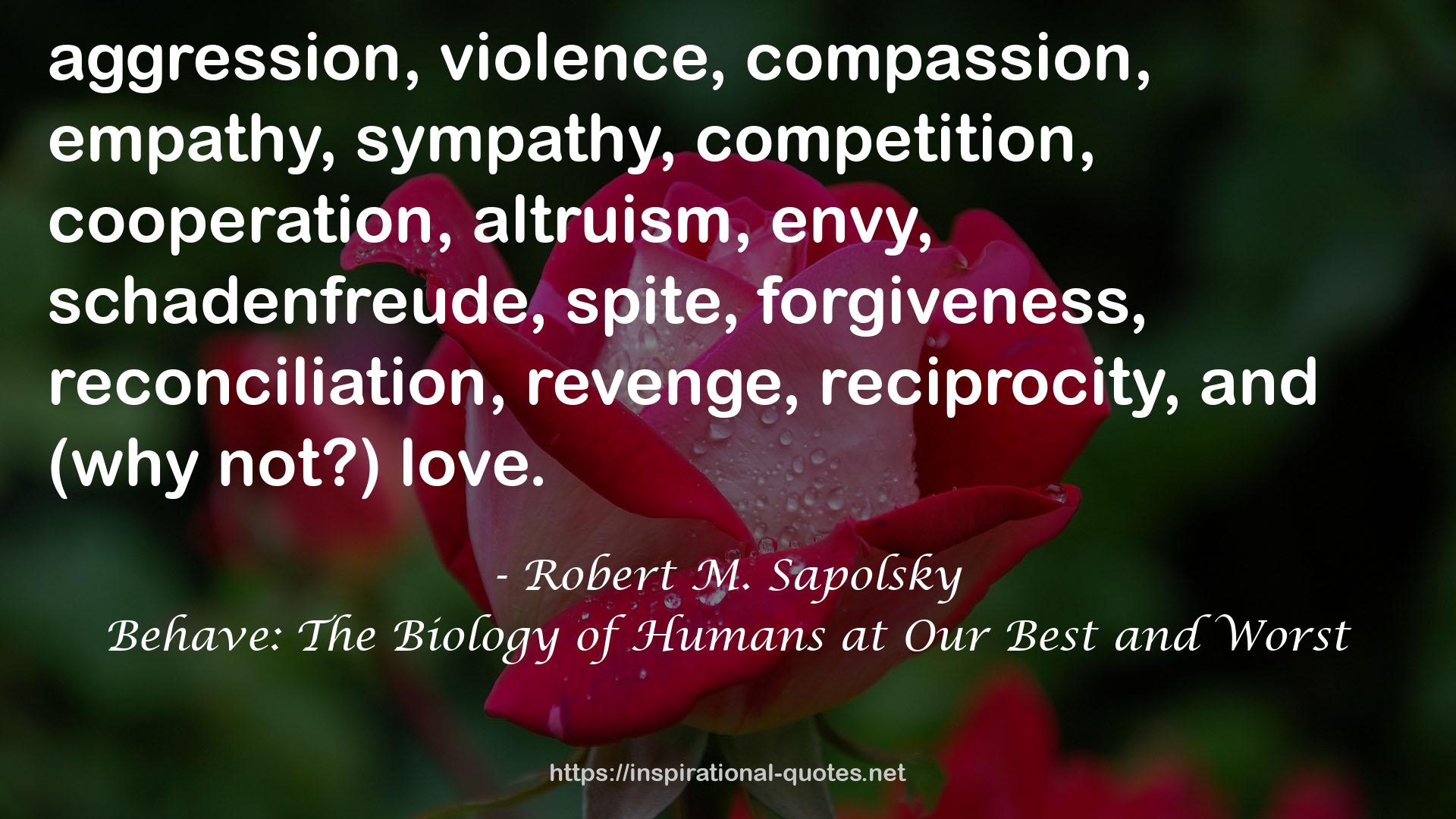 Robert M. Sapolsky QUOTES