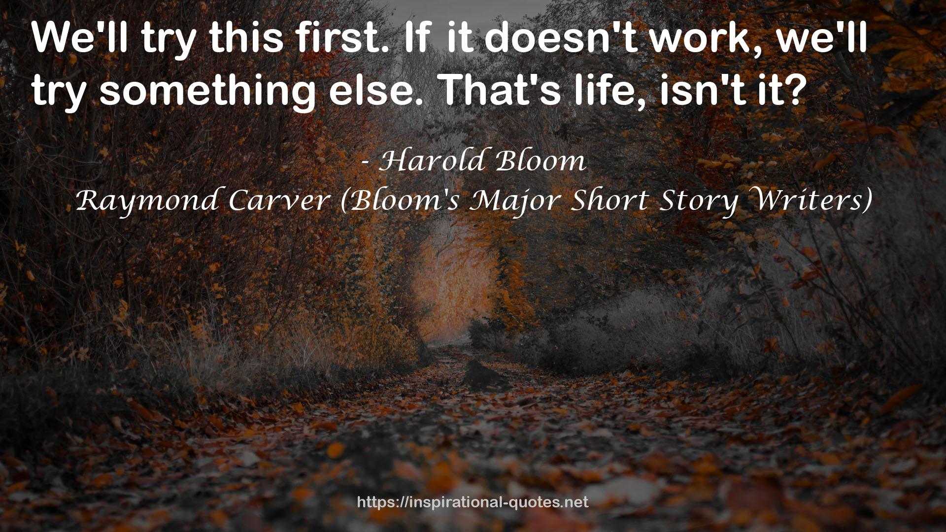 Raymond Carver (Bloom's Major Short Story Writers) QUOTES