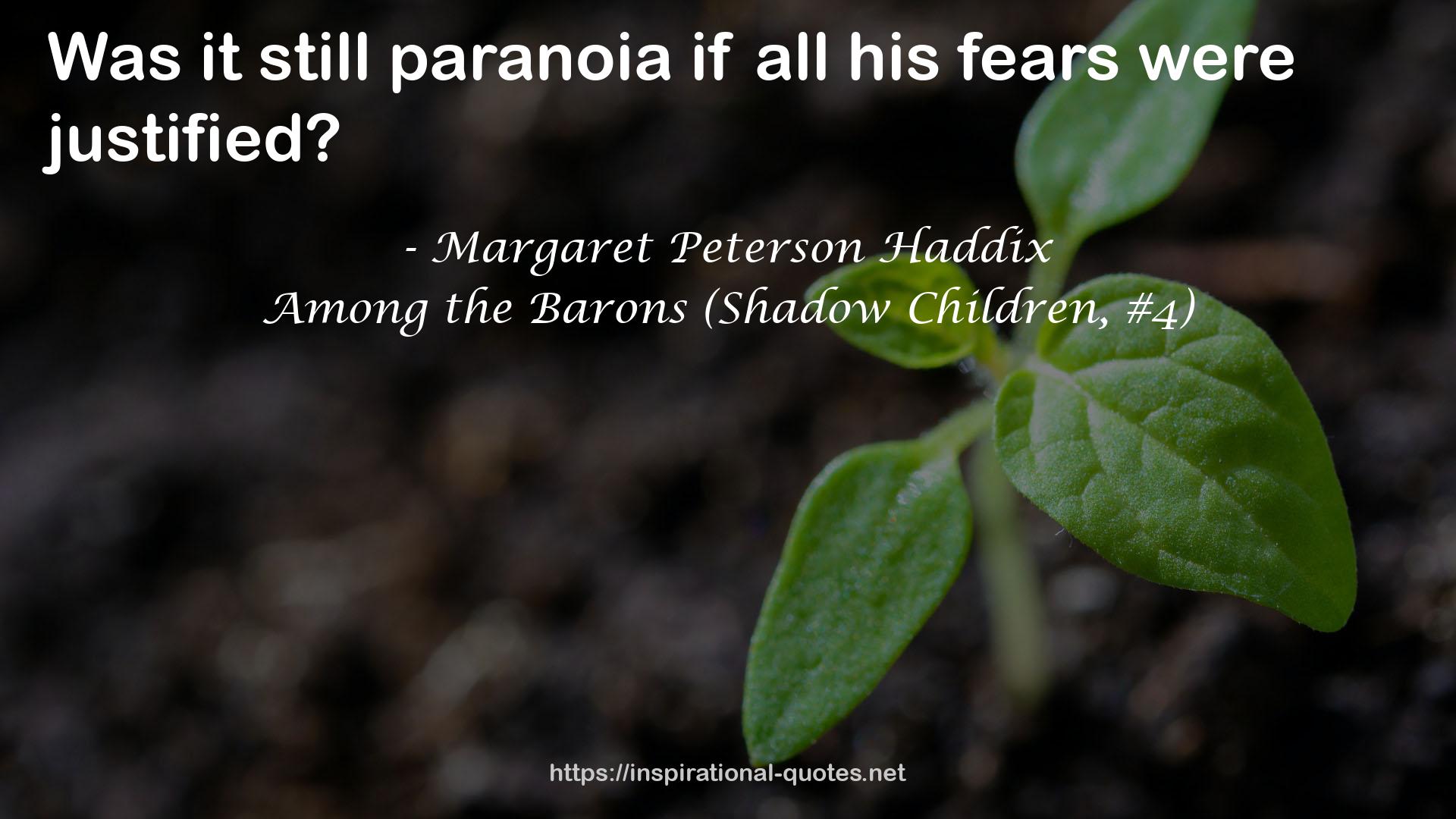 Among the Barons (Shadow Children, #4) QUOTES