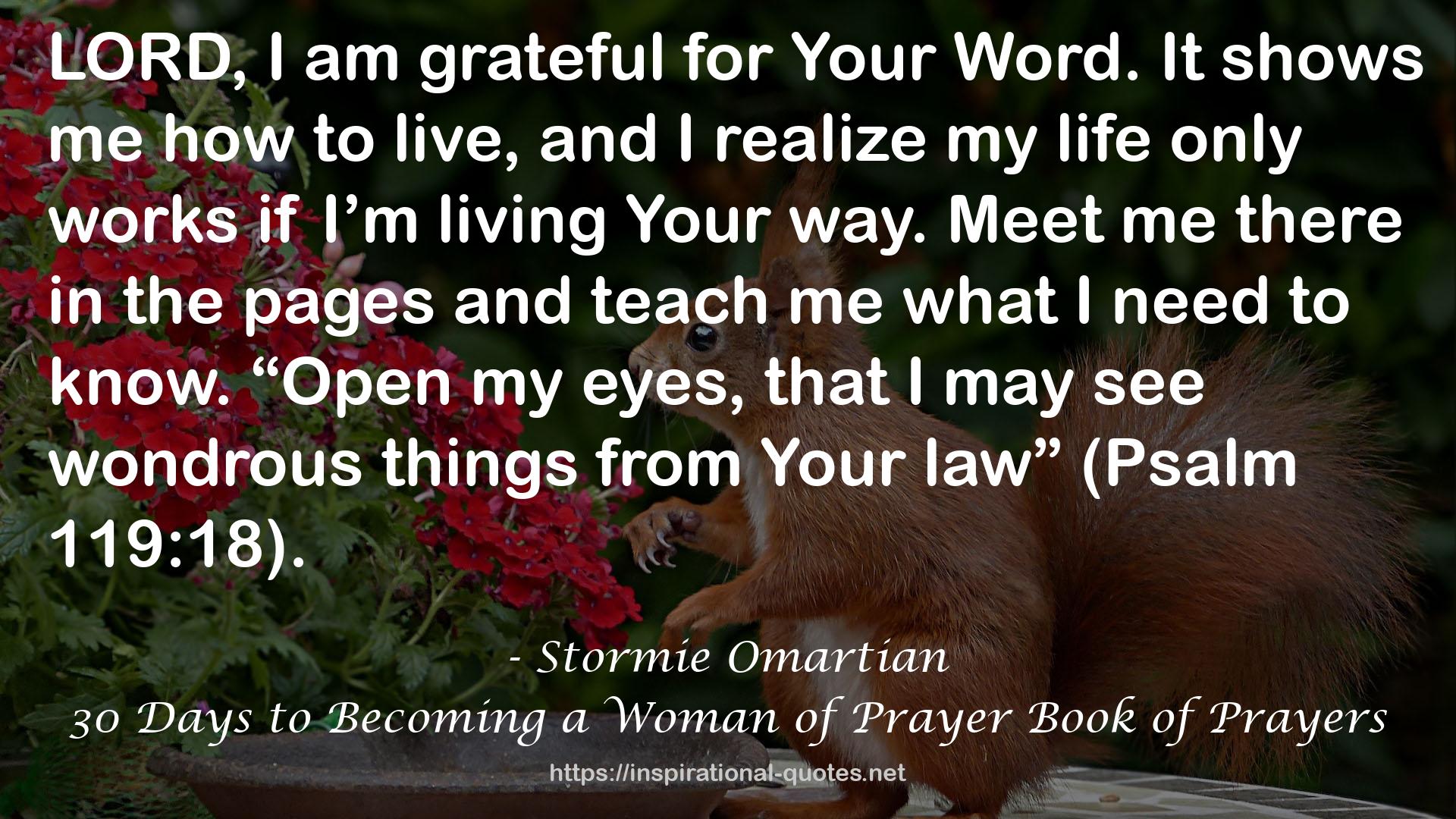 30 Days to Becoming a Woman of Prayer Book of Prayers QUOTES