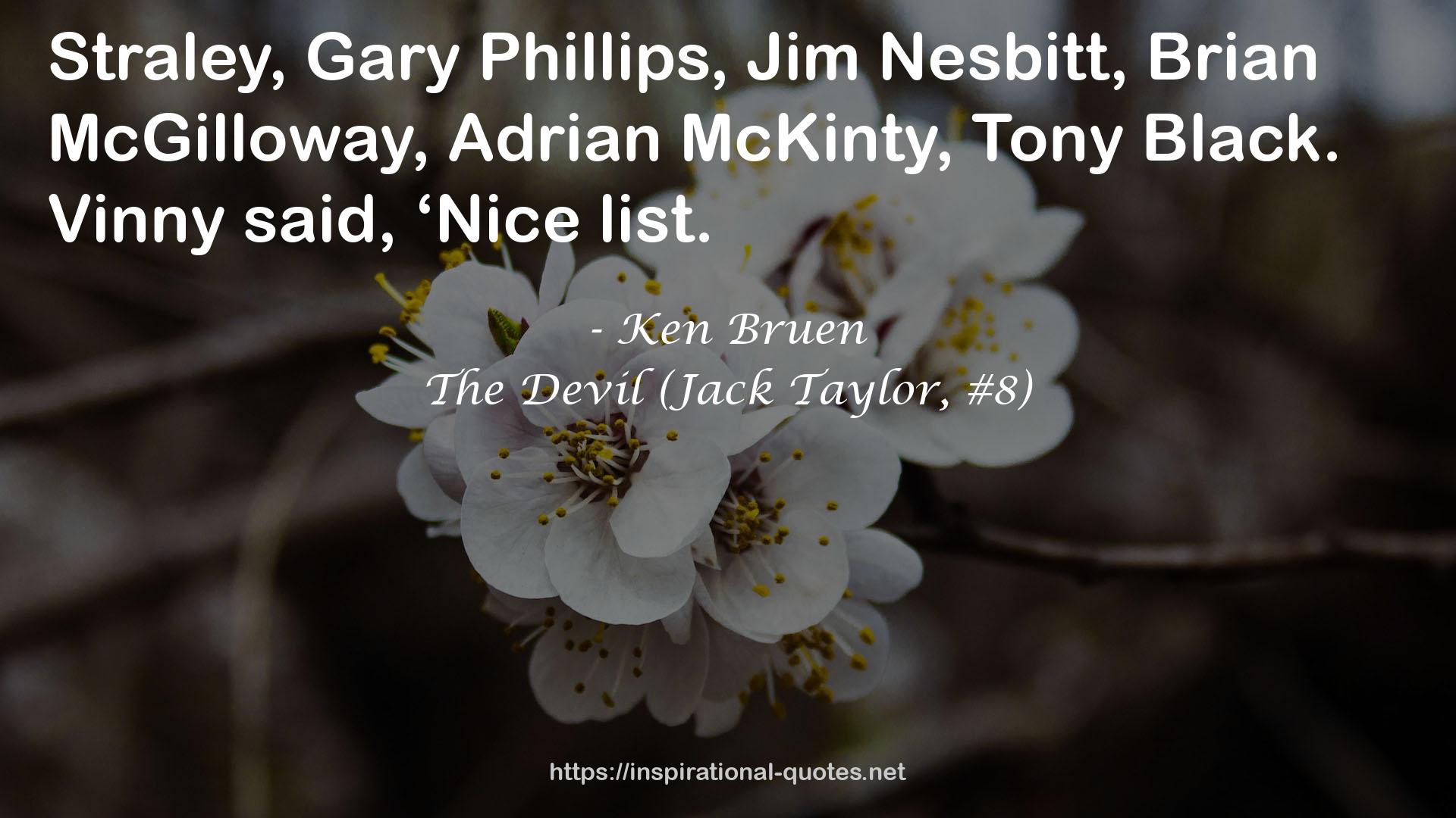 The Devil (Jack Taylor, #8) QUOTES