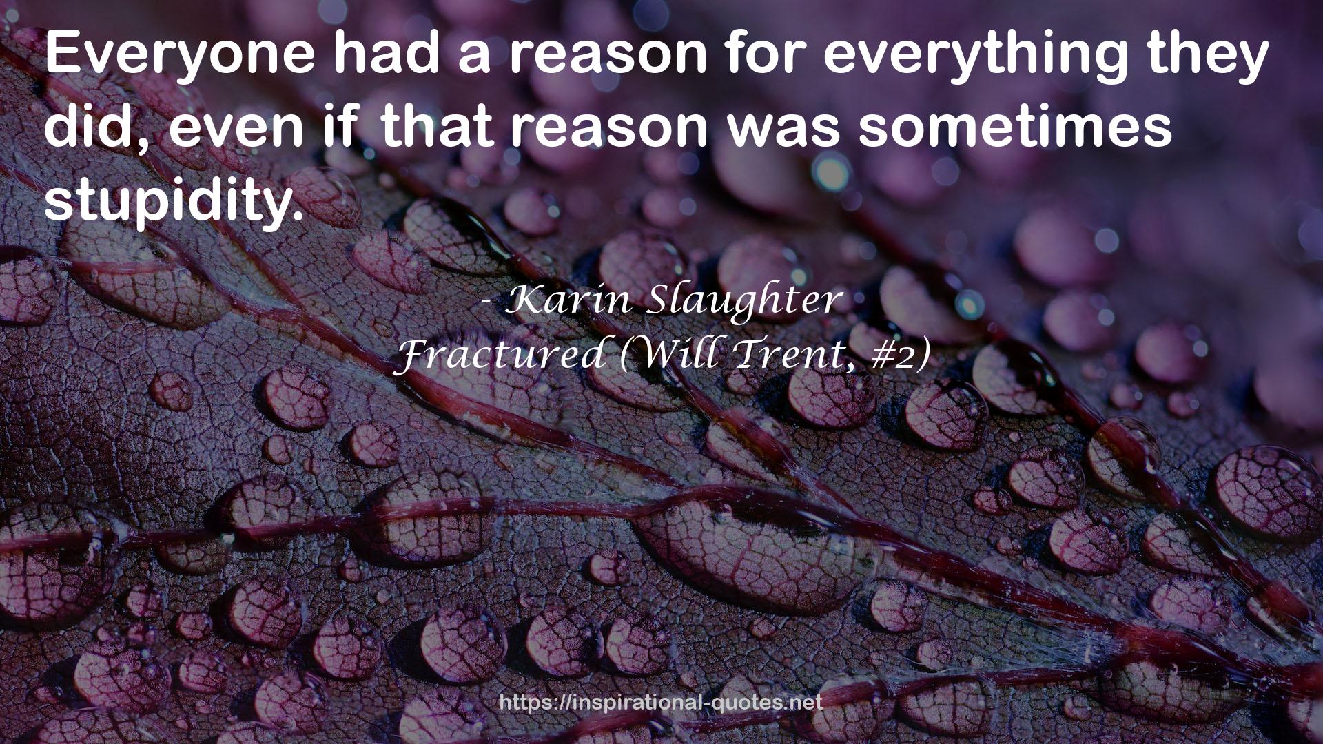 Fractured (Will Trent, #2) QUOTES
