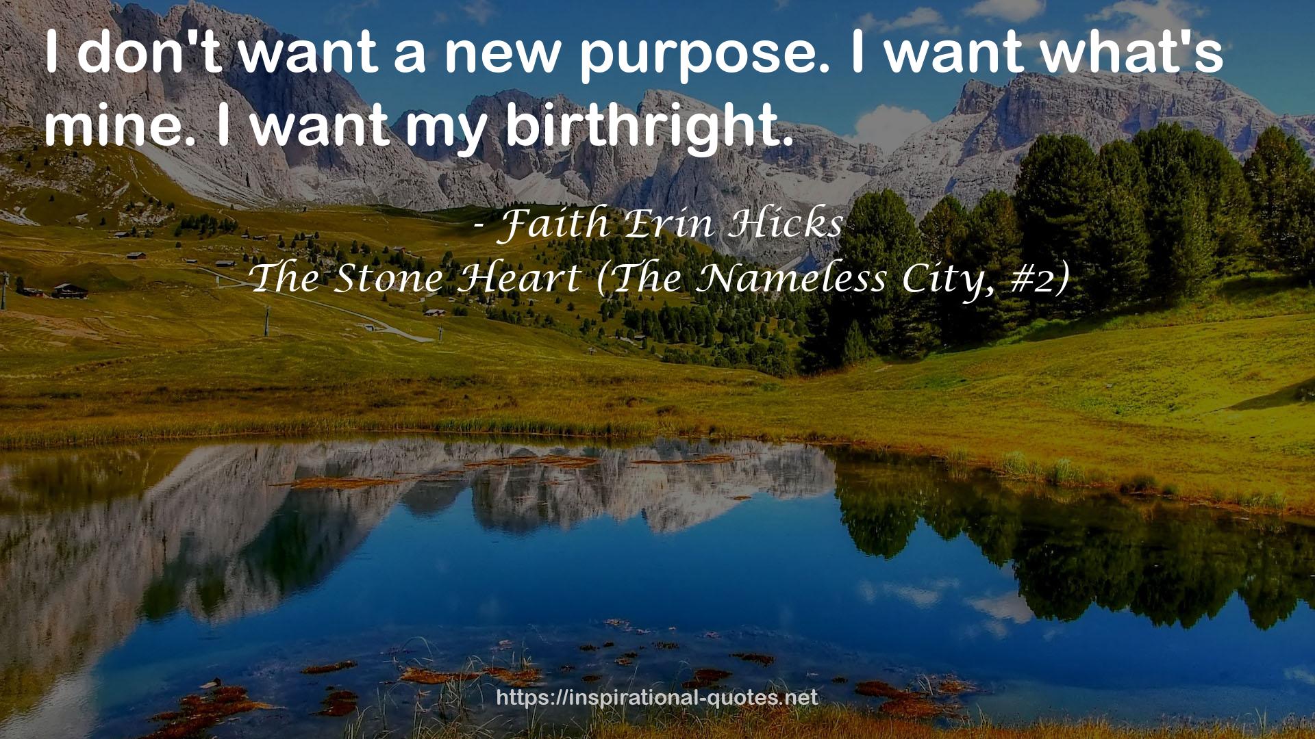 a new purpose  QUOTES