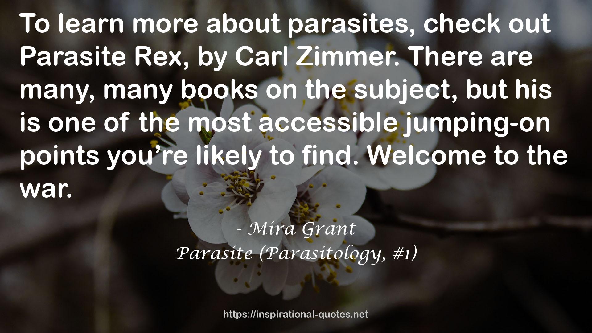 Parasite (Parasitology, #1) QUOTES