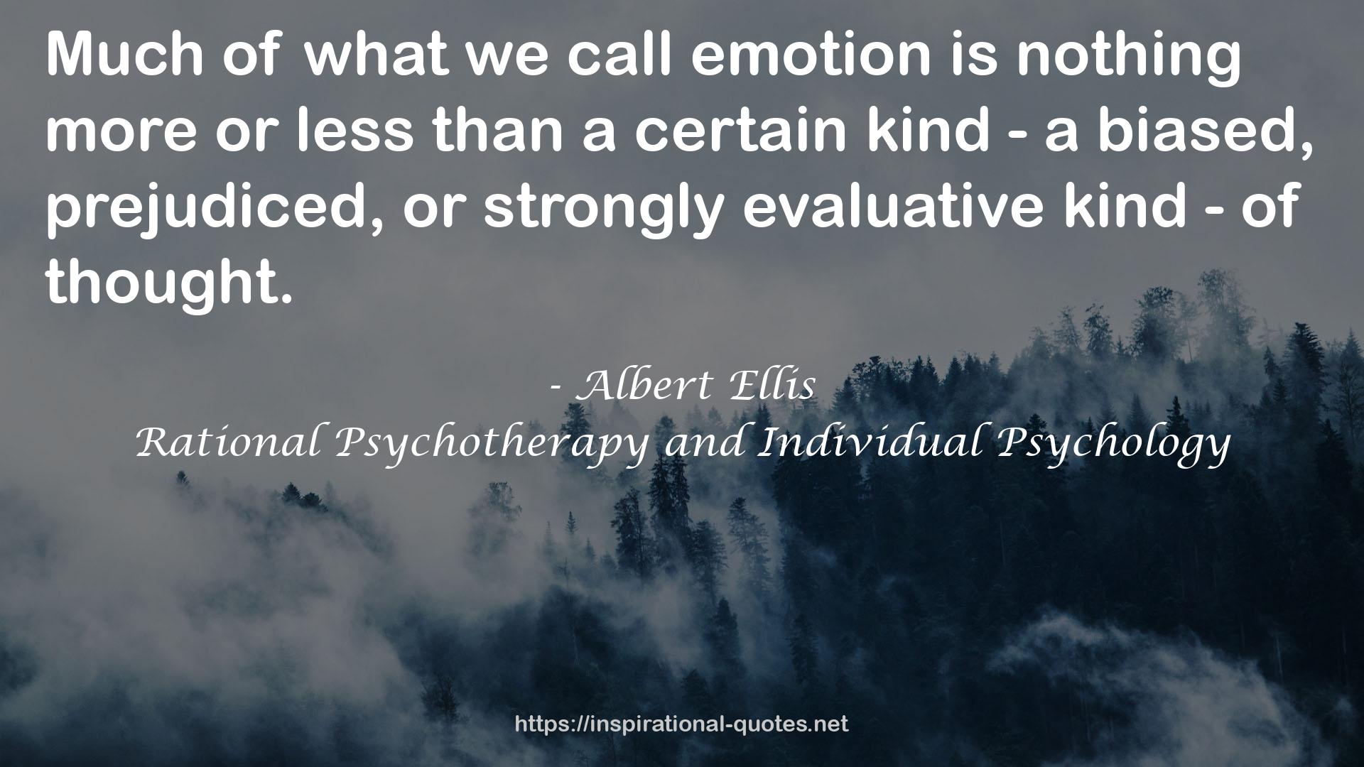 Rational Psychotherapy and Individual Psychology QUOTES