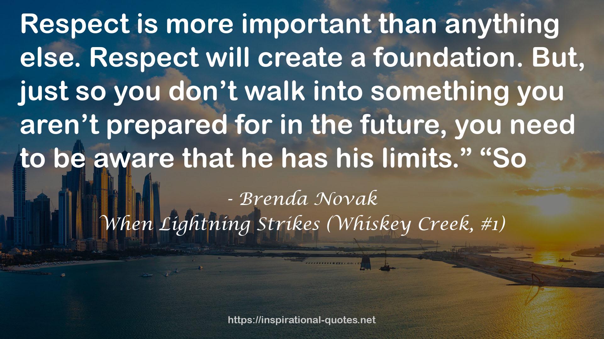 When Lightning Strikes (Whiskey Creek, #1) QUOTES