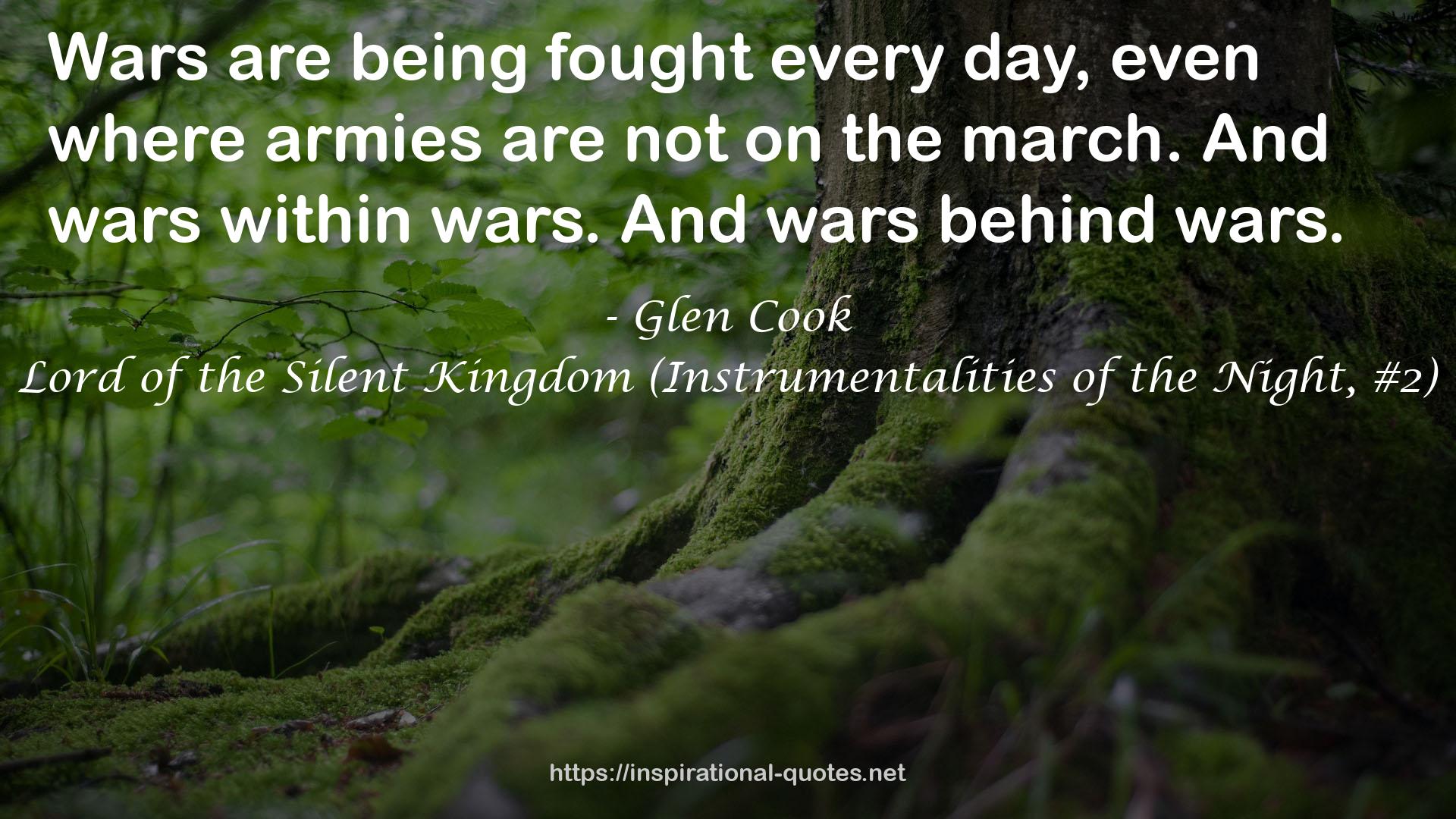 Lord of the Silent Kingdom (Instrumentalities of the Night, #2) QUOTES