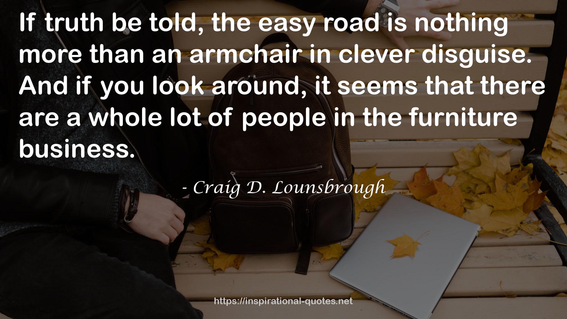 an armchair  QUOTES