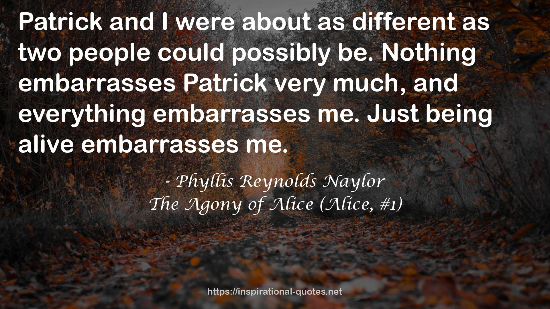 The Agony of Alice (Alice, #1) QUOTES