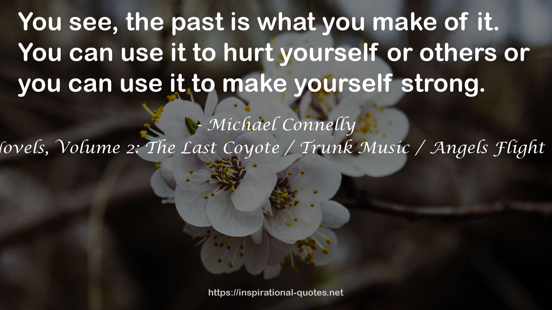 The Harry Bosch Novels, Volume 2: The Last Coyote / Trunk Music / Angels Flight (Harry Bosch, #4-6) QUOTES