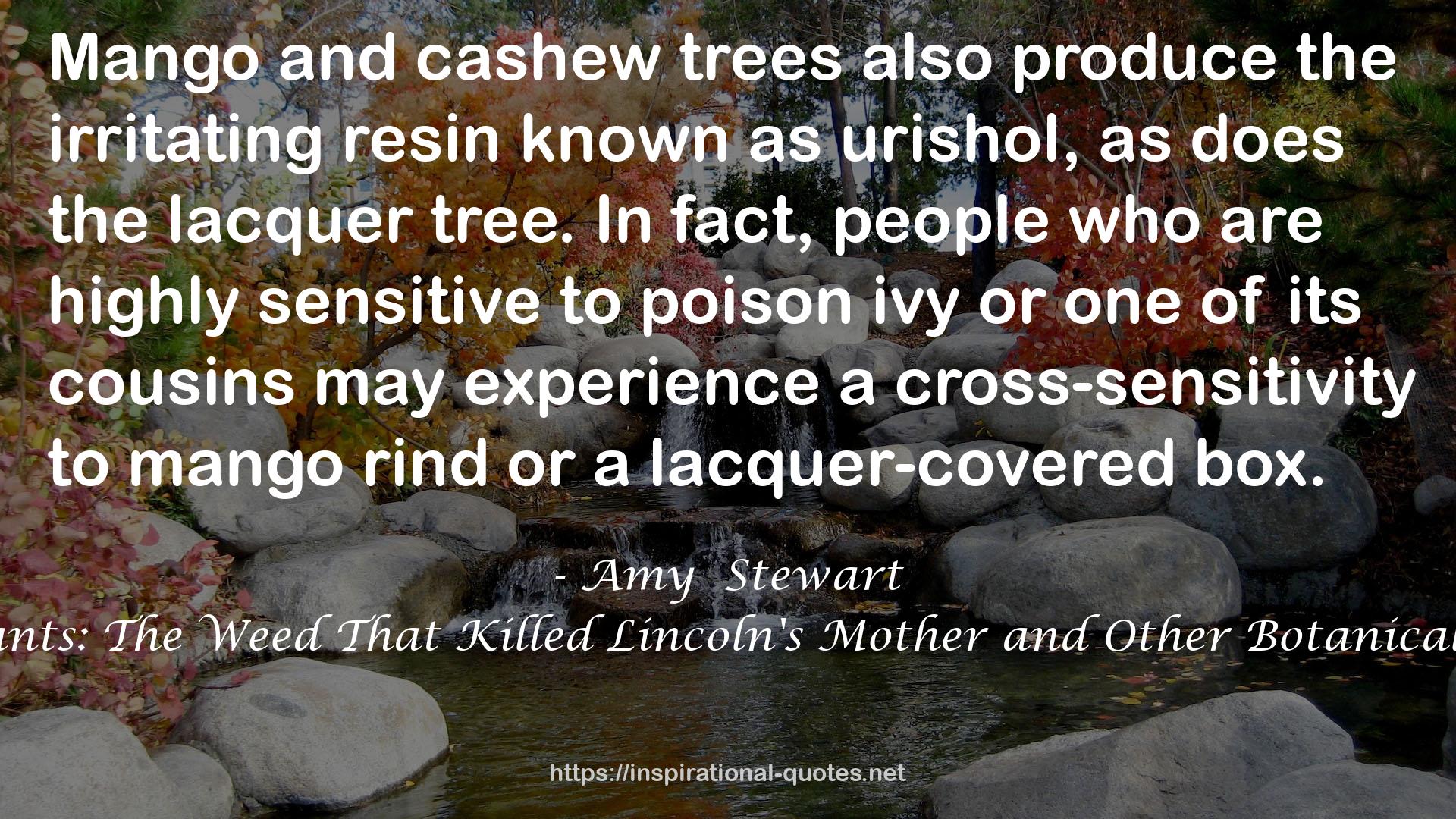 Wicked Plants: The Weed That Killed Lincoln's Mother and Other Botanical Atrocities QUOTES
