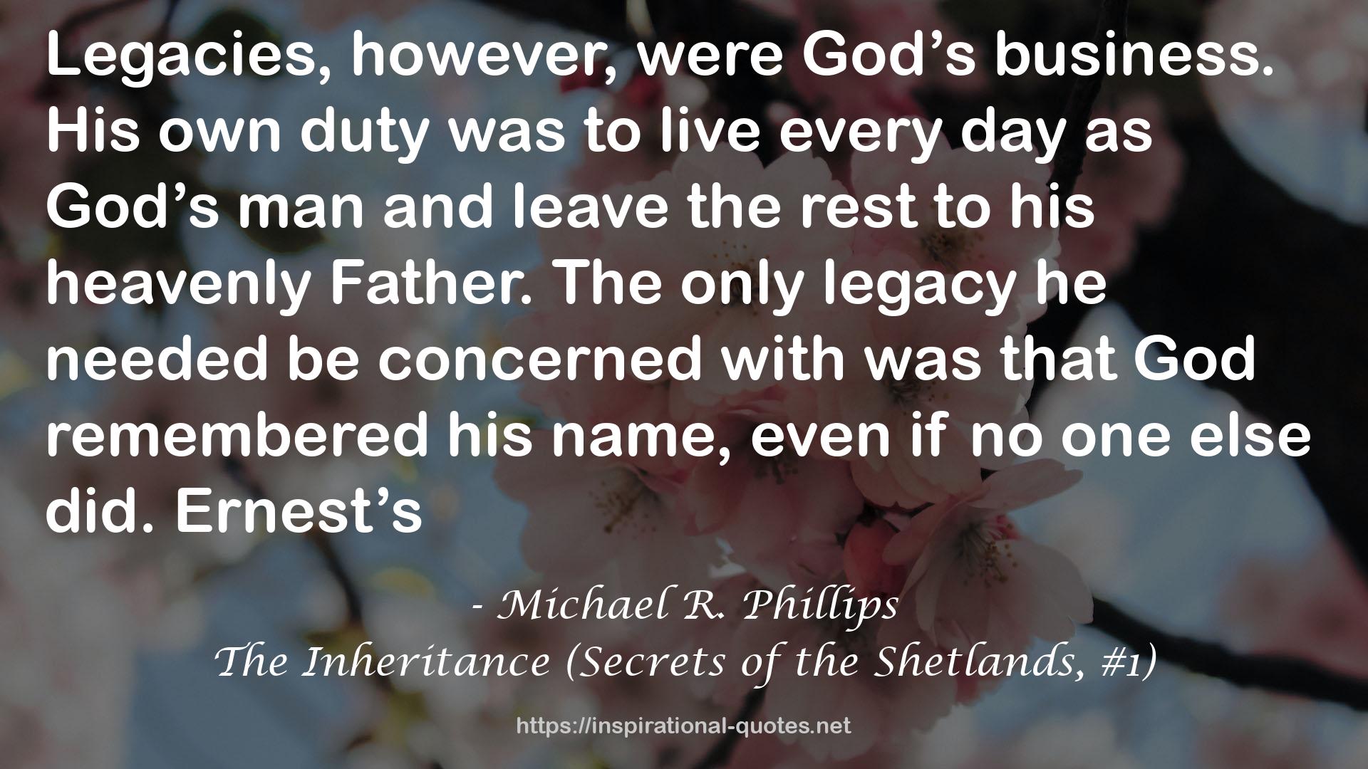 The Inheritance (Secrets of the Shetlands, #1) QUOTES