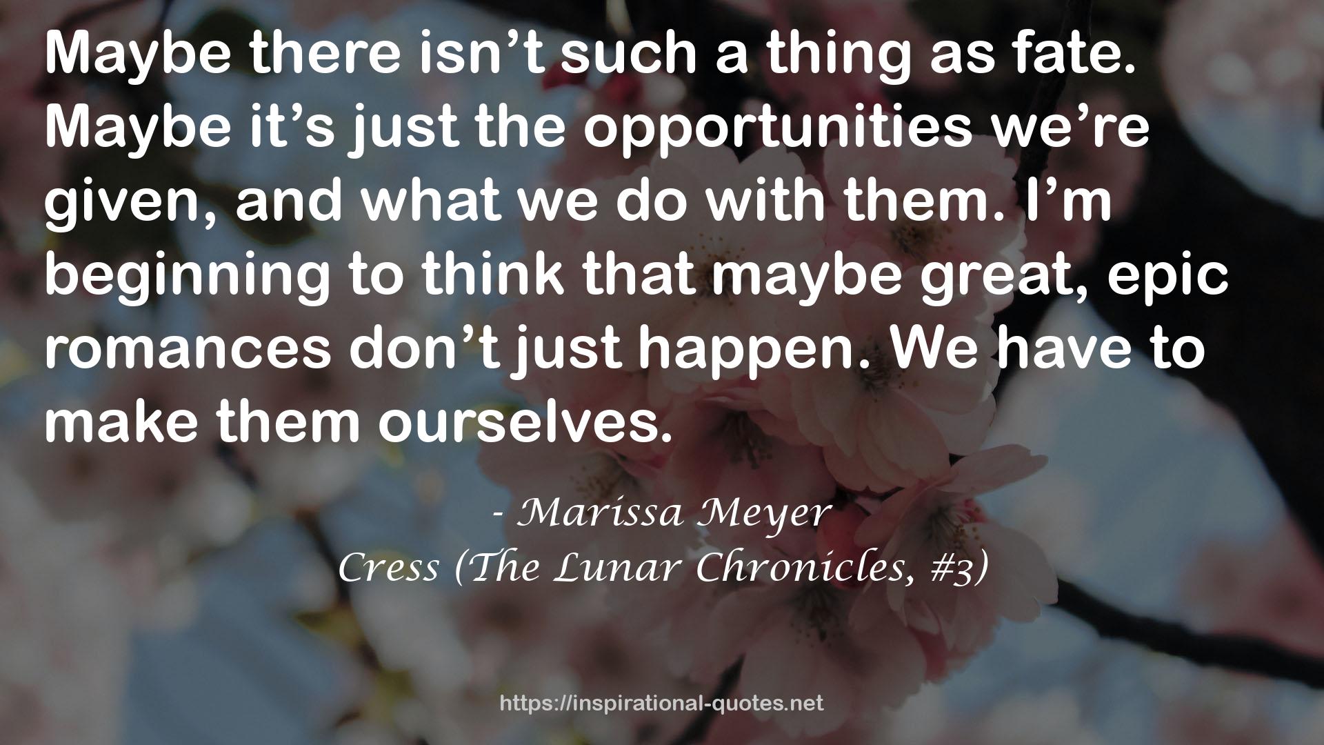 Cress (The Lunar Chronicles, #3) QUOTES