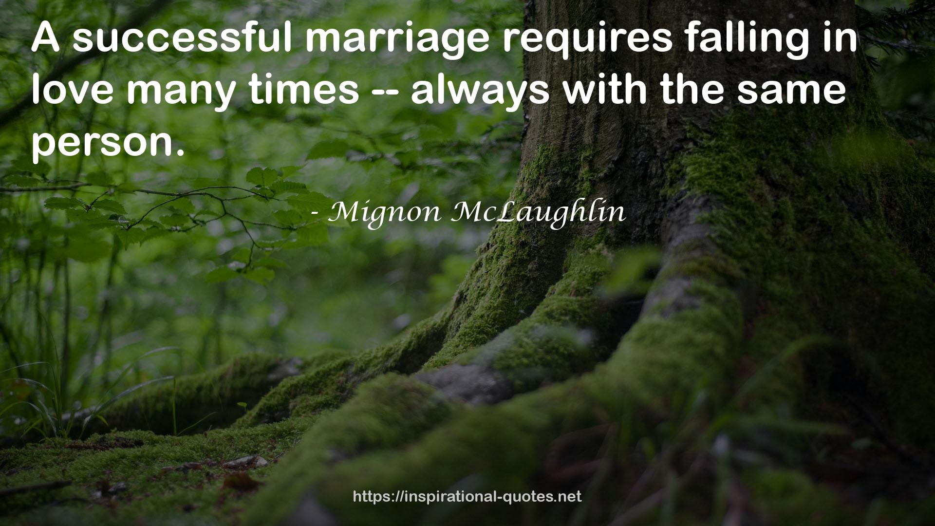 Mignon McLaughlin QUOTES