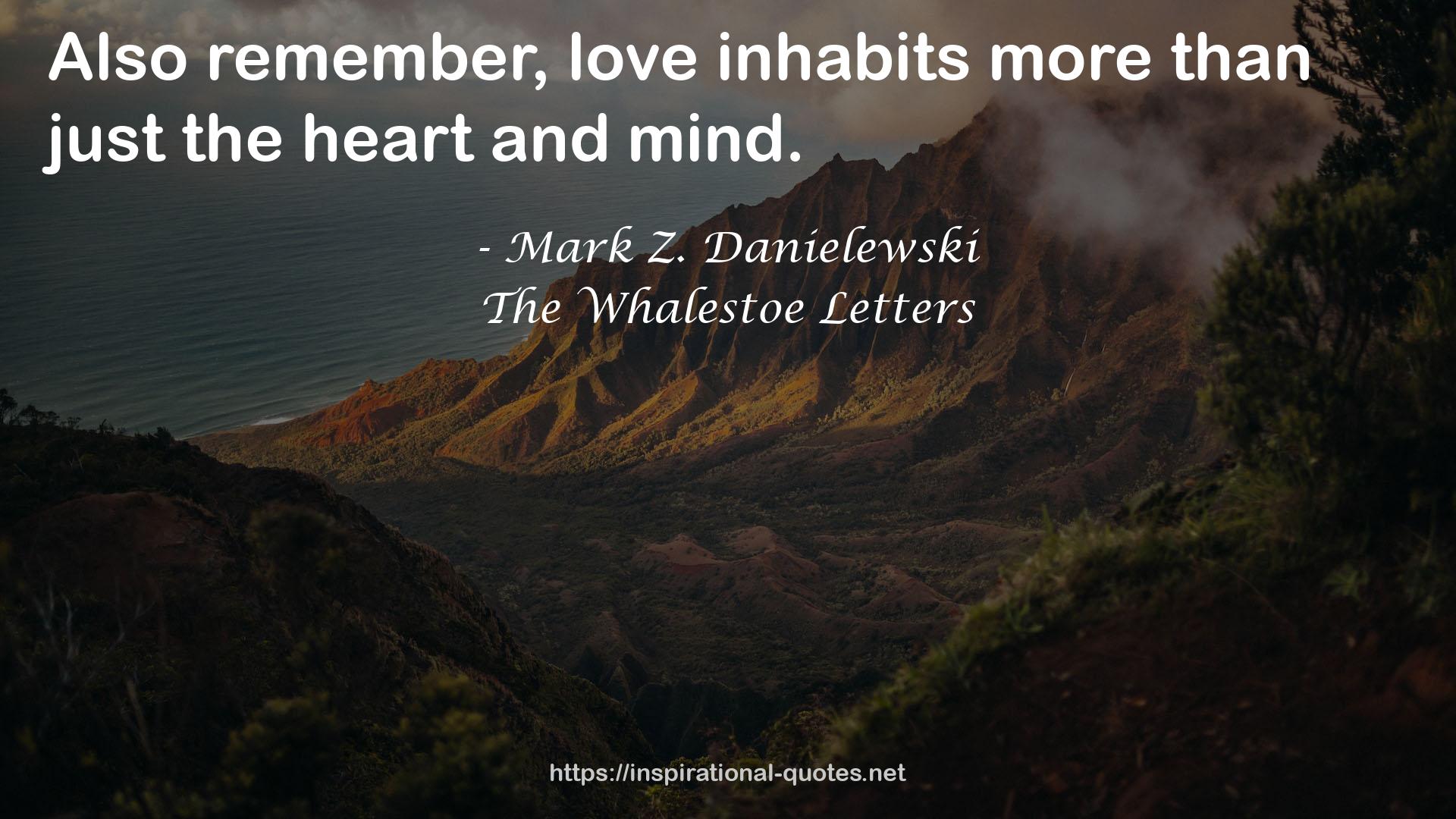 The Whalestoe Letters QUOTES