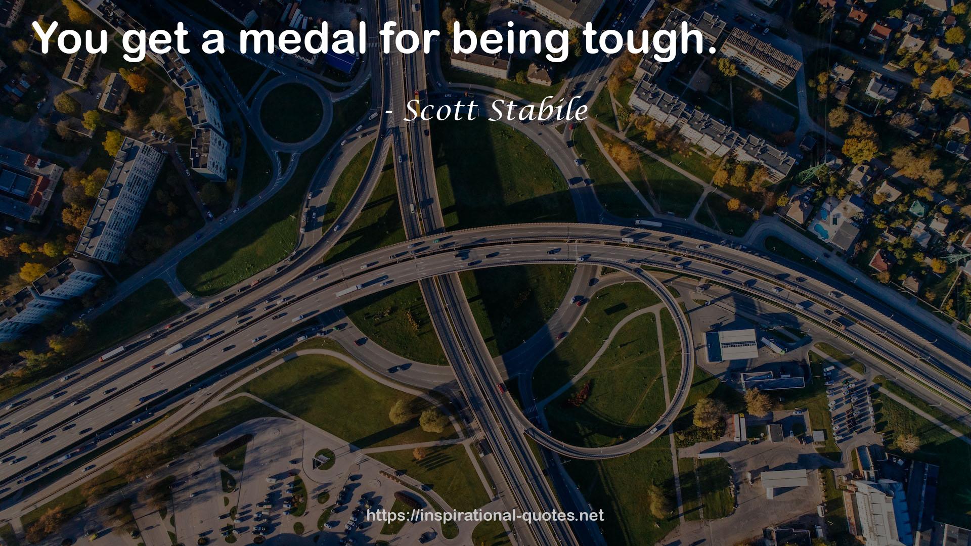 a medal  QUOTES