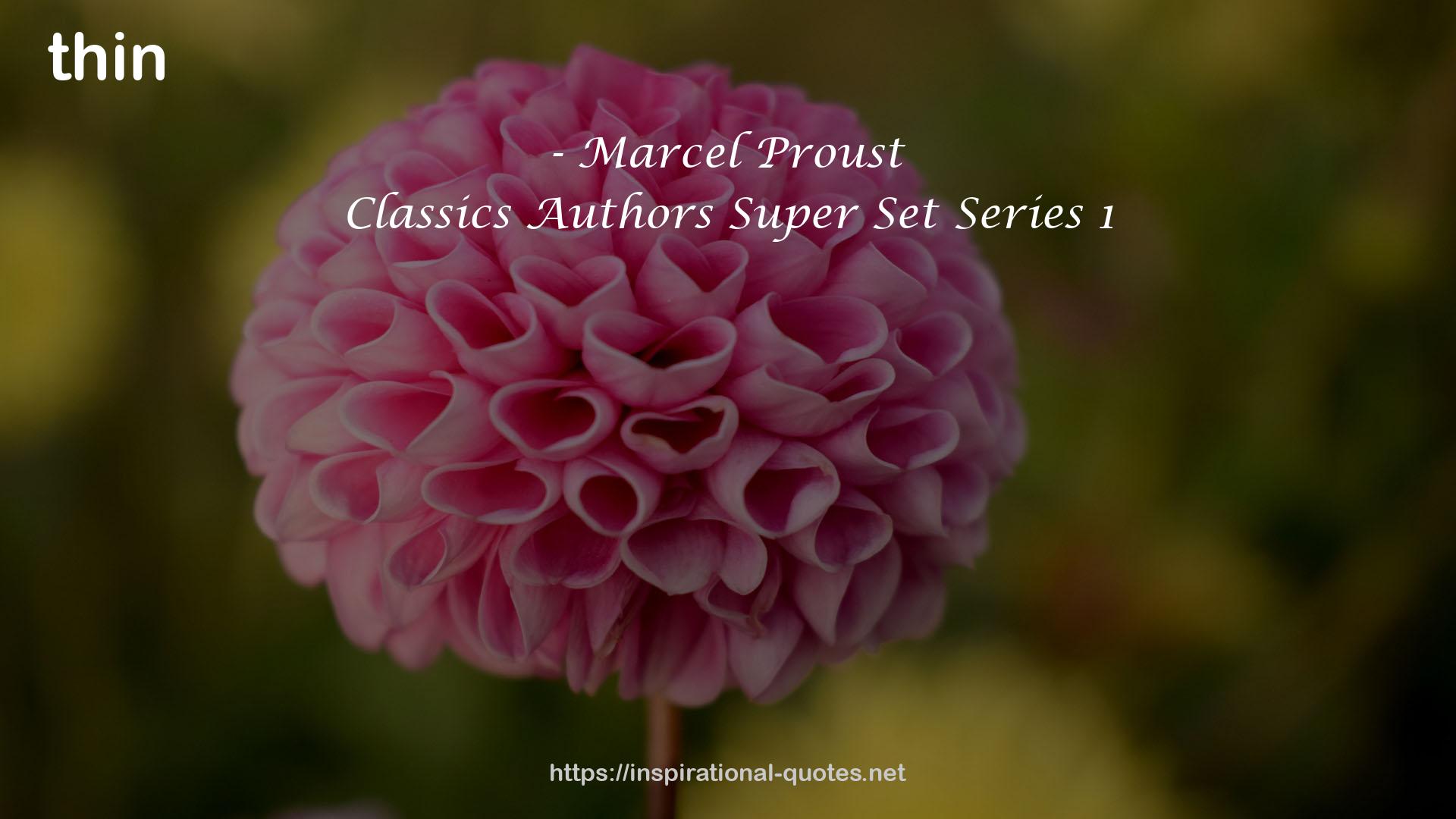 Classics Authors Super Set Series 1 QUOTES