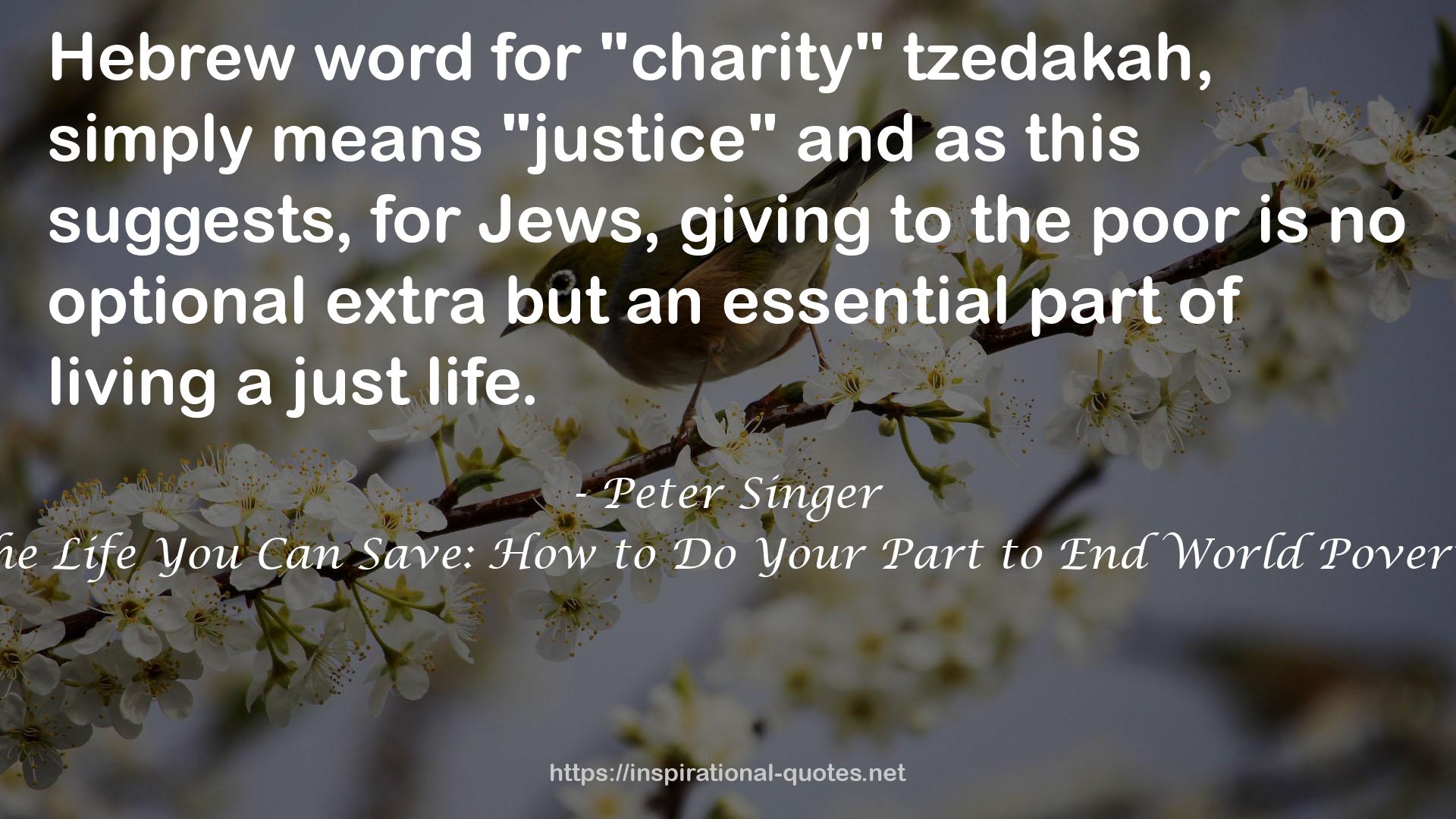 Peter Singer QUOTES