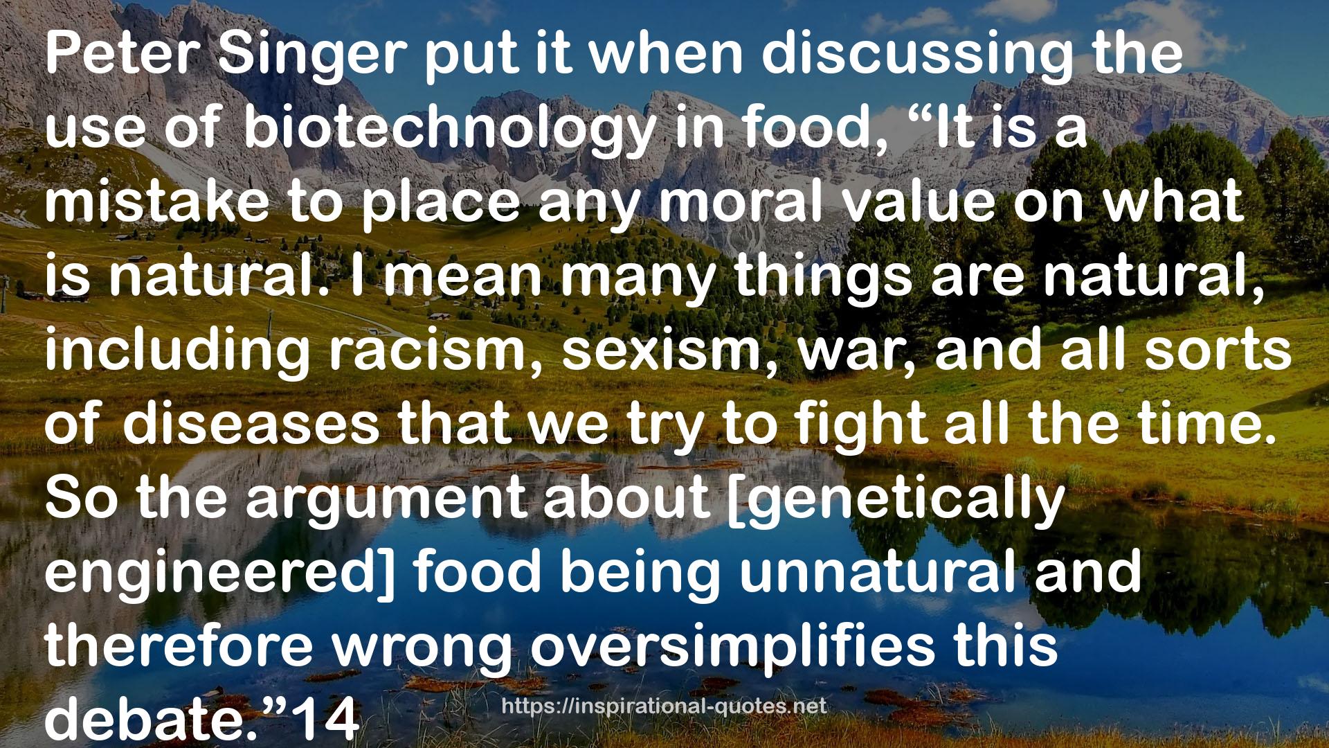 Unnaturally Delicious: How Science and Technology are Serving Up Super Foods to Save the World QUOTES