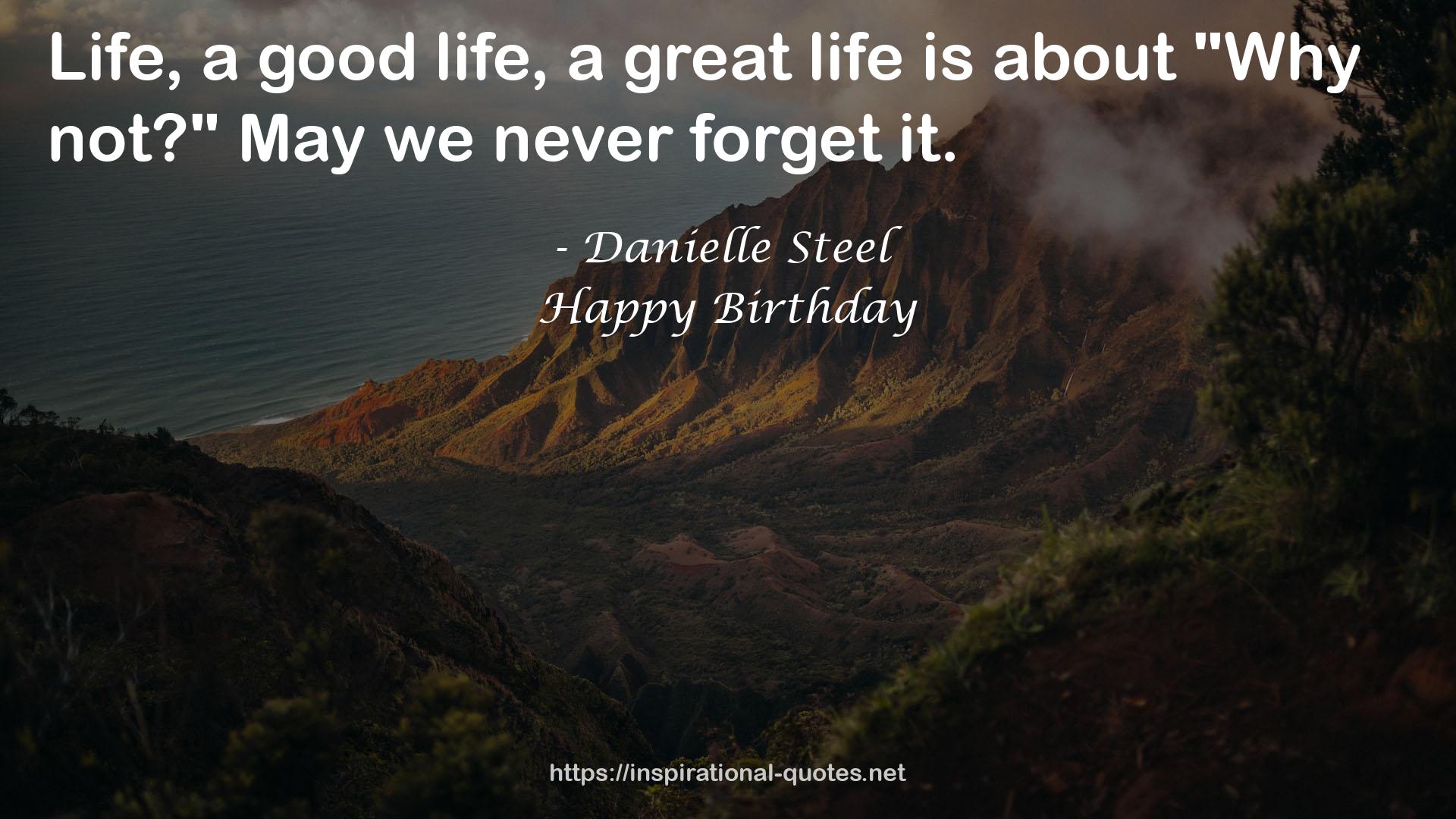 Happy Birthday QUOTES