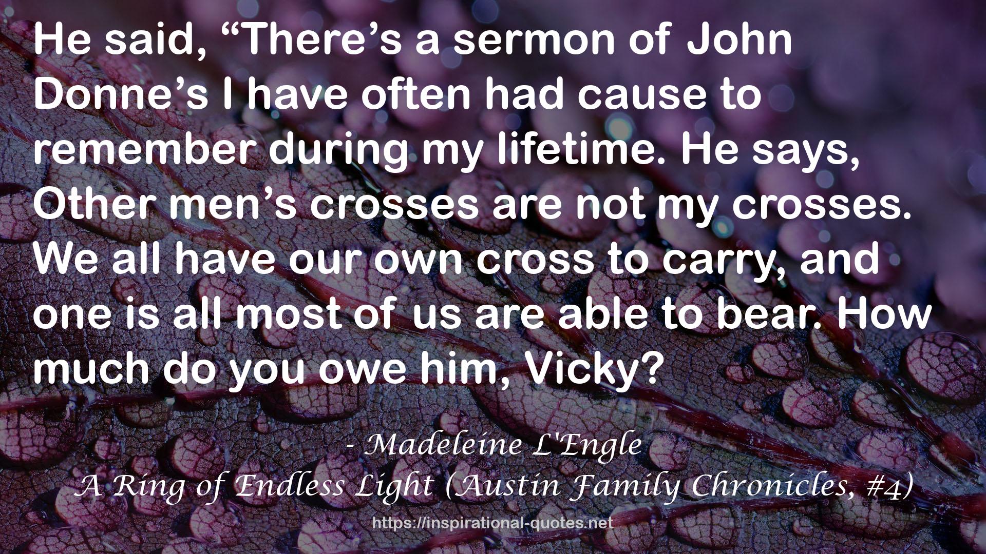 A Ring of Endless Light (Austin Family Chronicles, #4) QUOTES