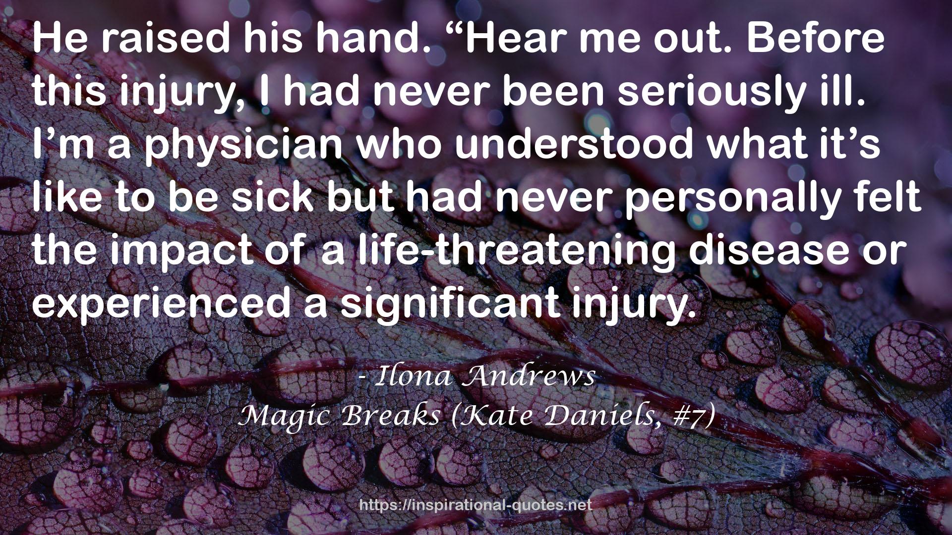 Magic Breaks (Kate Daniels, #7) QUOTES