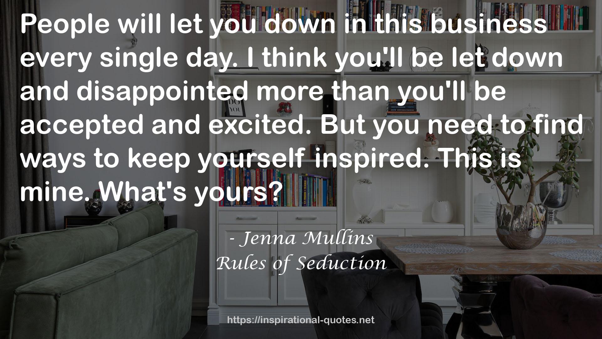 Rules of Seduction QUOTES