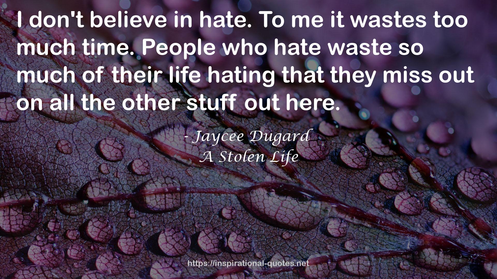 Jaycee Dugard QUOTES