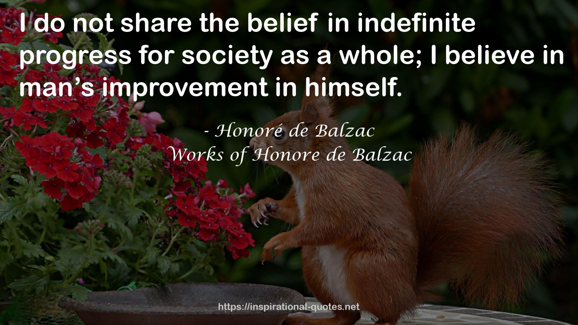 Works of Honore de Balzac QUOTES