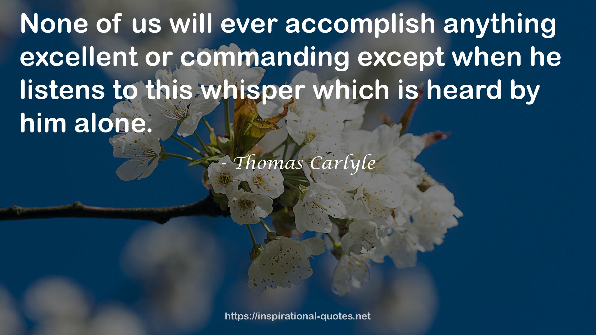 Thomas Carlyle QUOTES