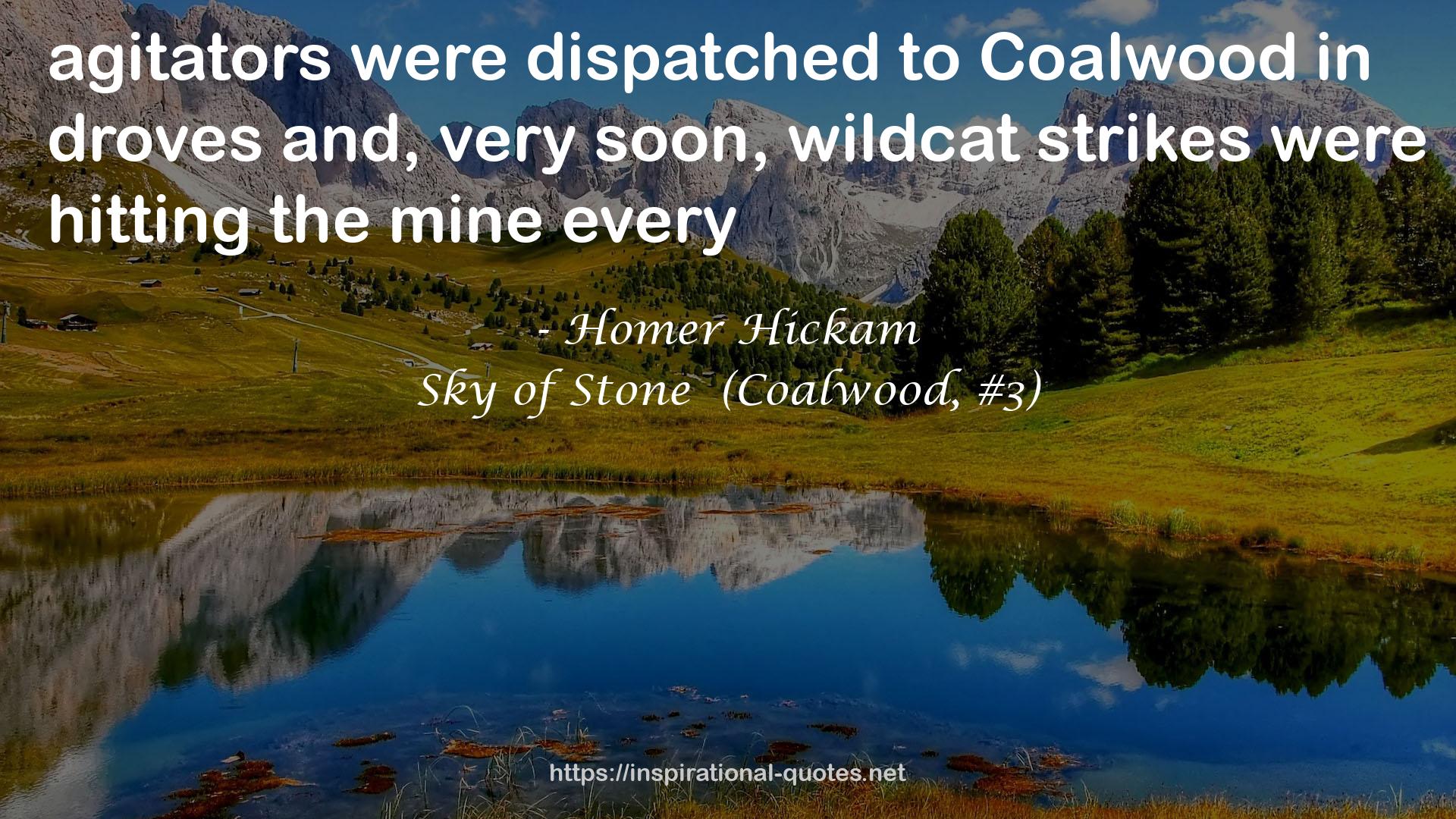 Sky of Stone  (Coalwood, #3) QUOTES