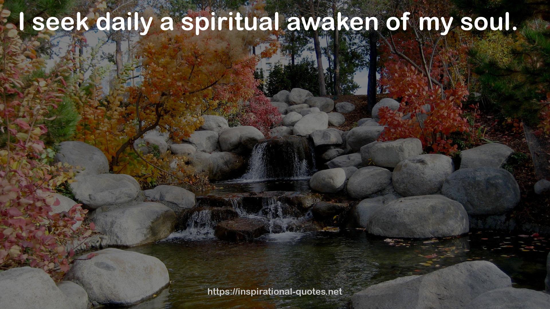 a spiritual awaken  QUOTES