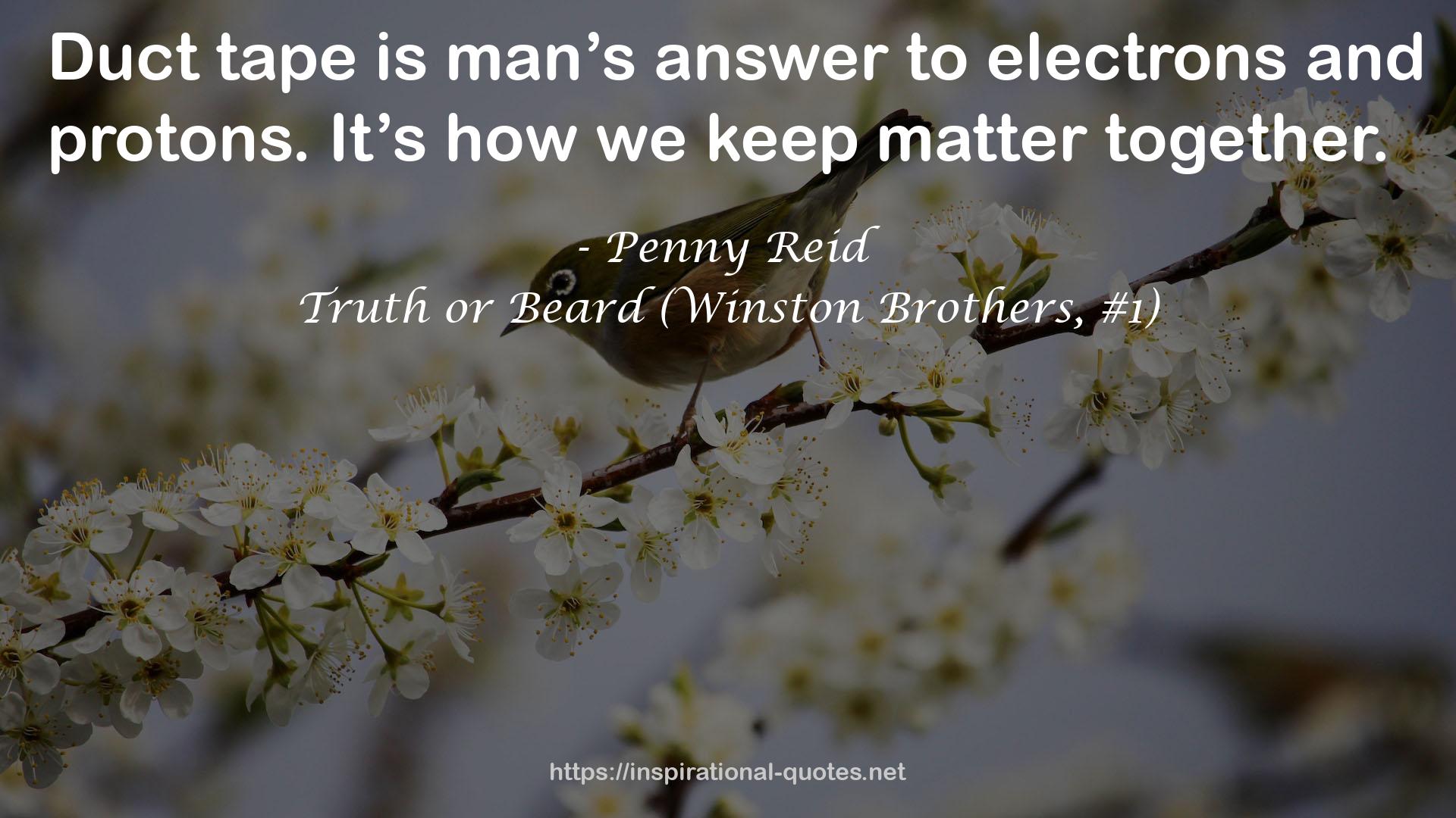 Truth or Beard (Winston Brothers, #1) QUOTES