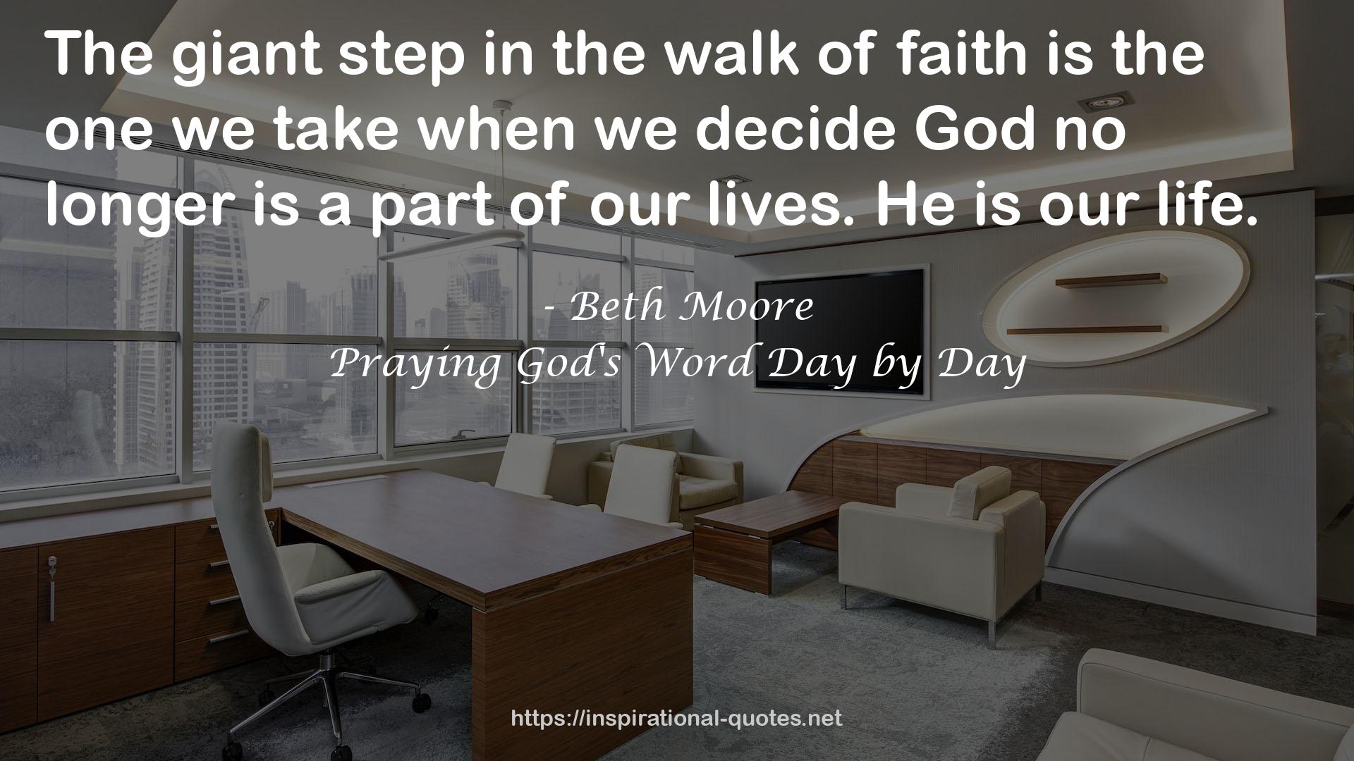 Praying God's Word Day by Day QUOTES