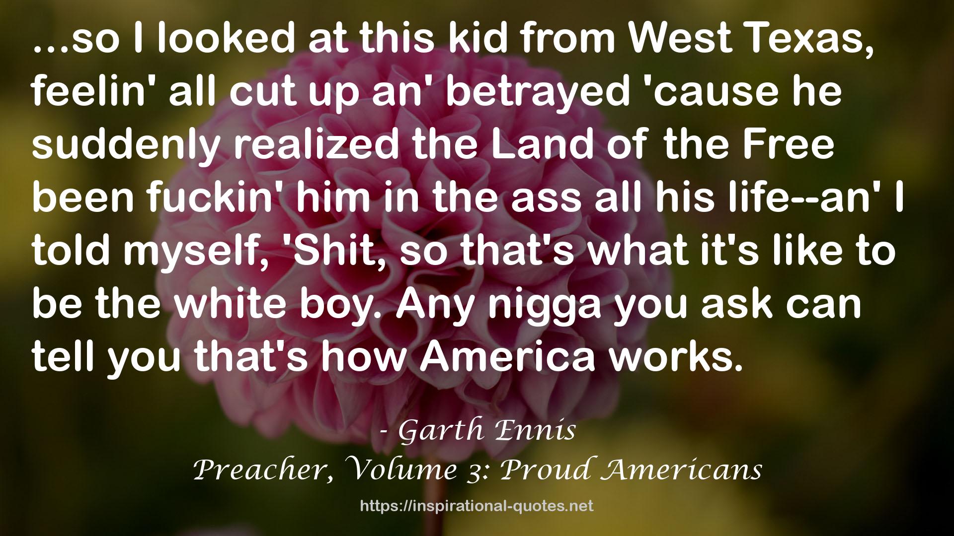 Preacher, Volume 3: Proud Americans QUOTES