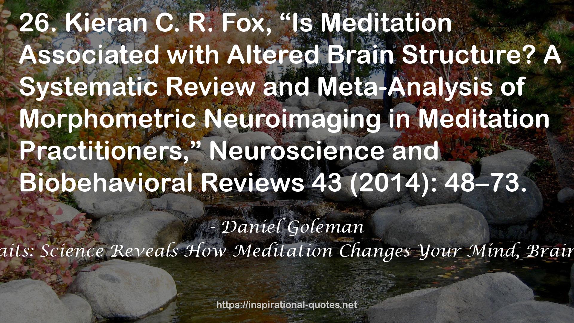 Altered Traits: Science Reveals How Meditation Changes Your Mind, Brain, and Body QUOTES