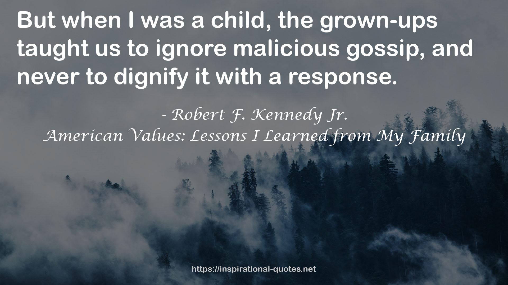 American Values: Lessons I Learned from My Family QUOTES