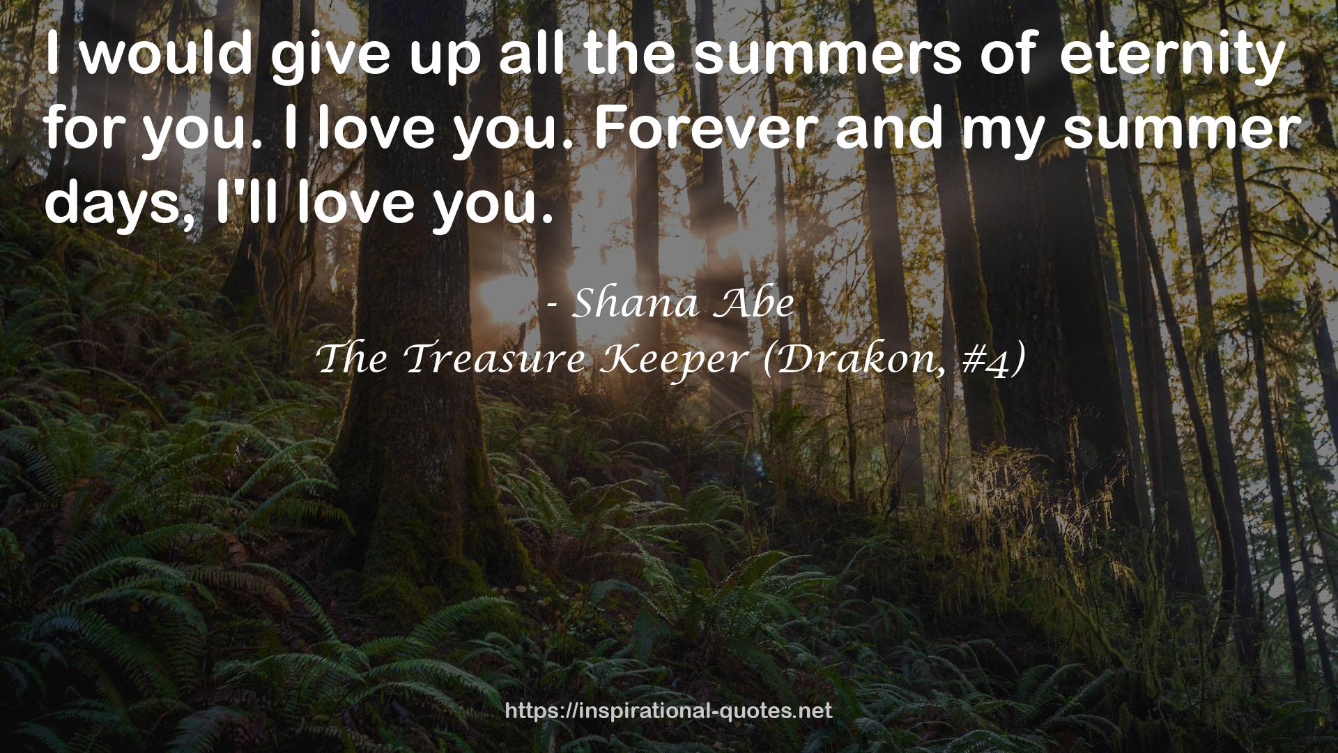 The Treasure Keeper (Drakon, #4) QUOTES