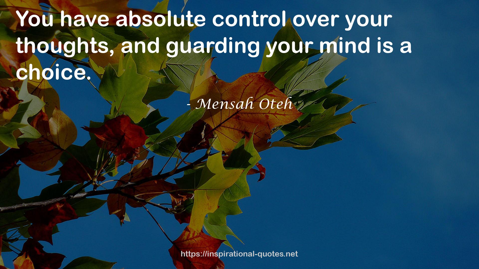 absolute control  QUOTES