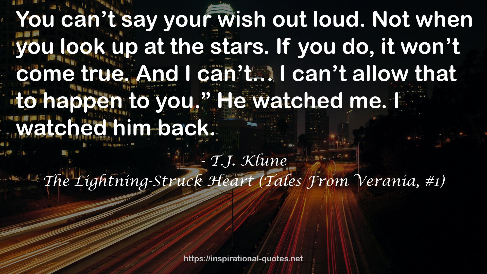 The Lightning-Struck Heart (Tales From Verania, #1) QUOTES