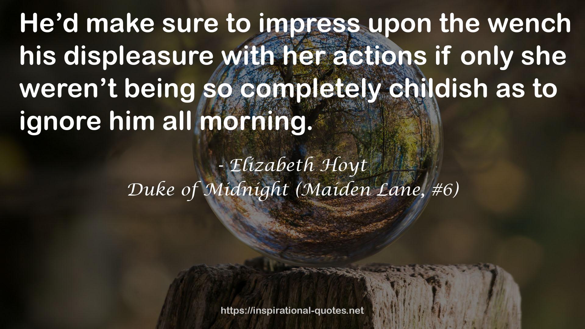 Elizabeth Hoyt QUOTES