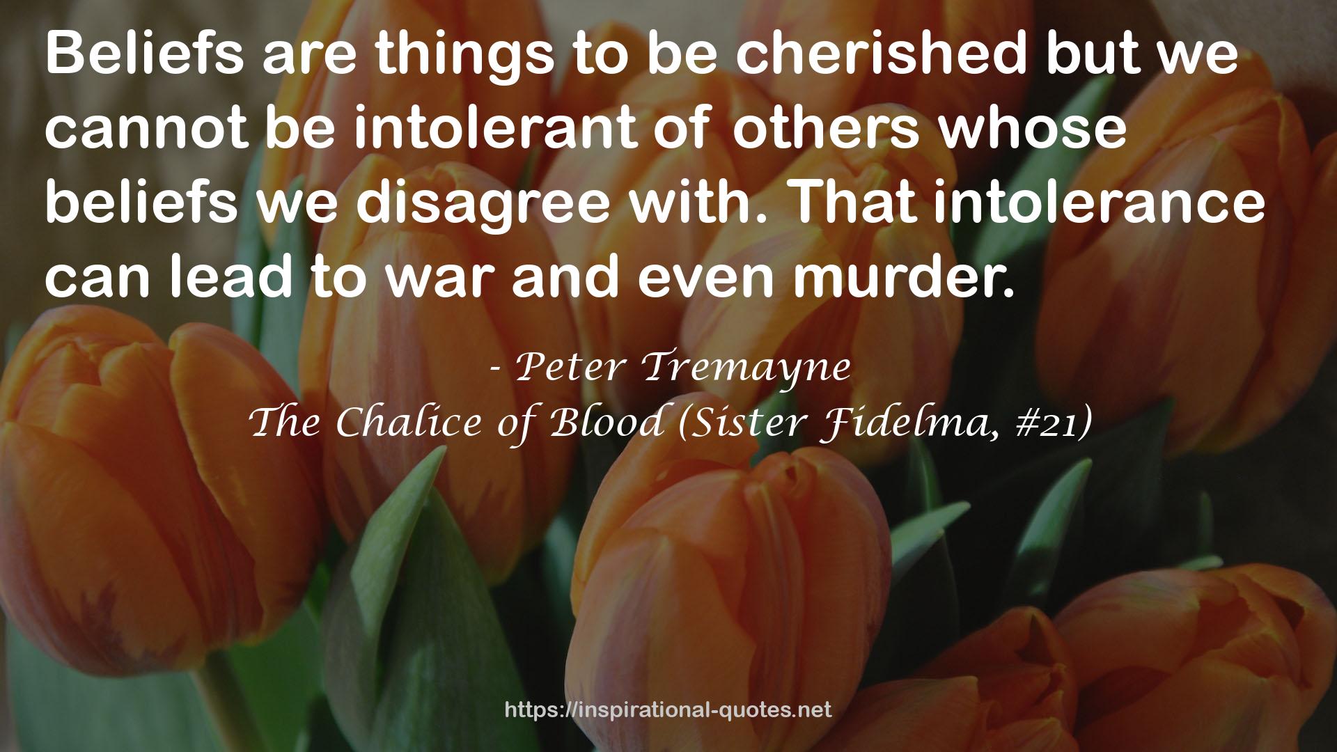 The Chalice of Blood (Sister Fidelma, #21) QUOTES