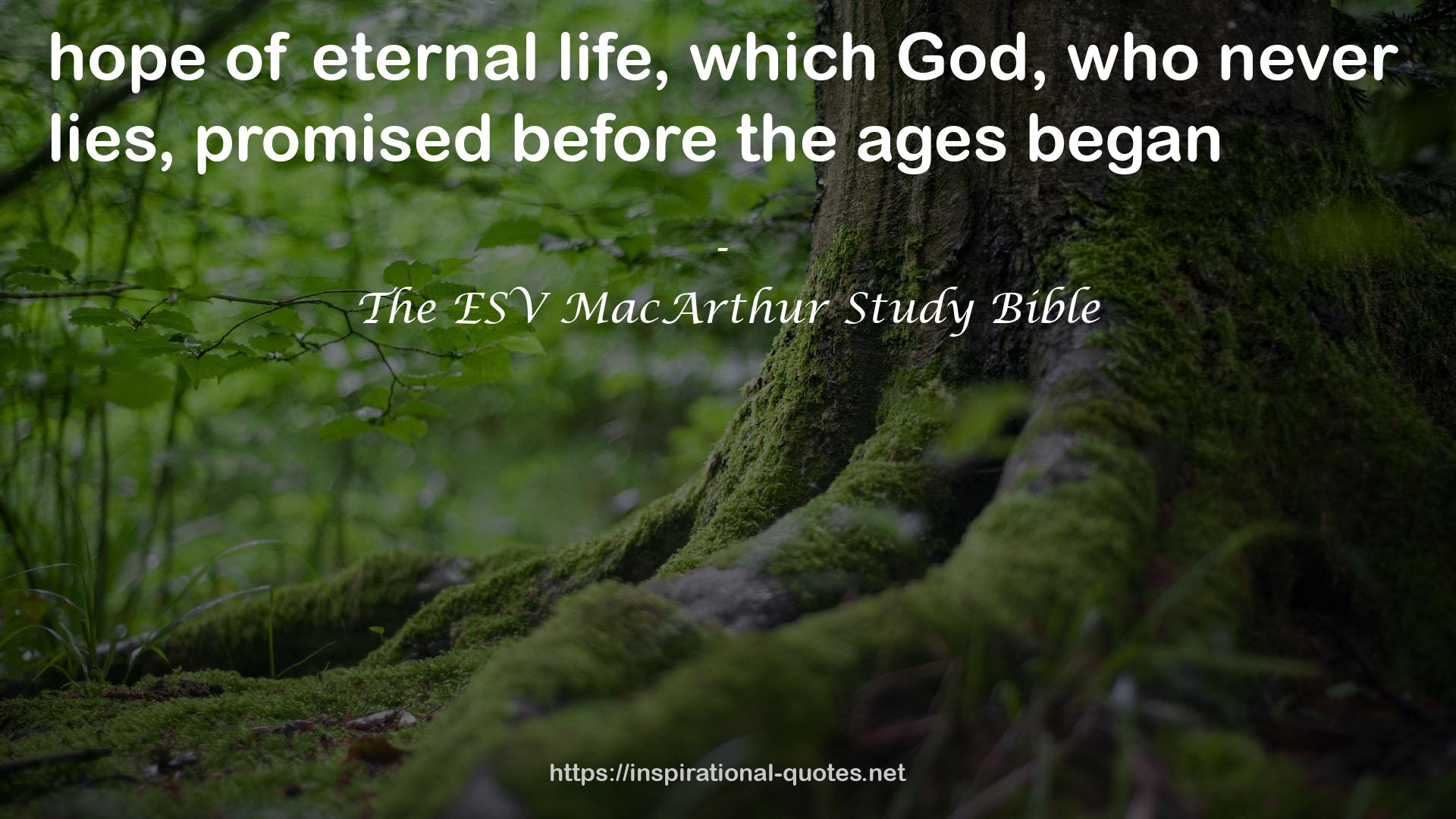 The ESV MacArthur Study Bible QUOTES