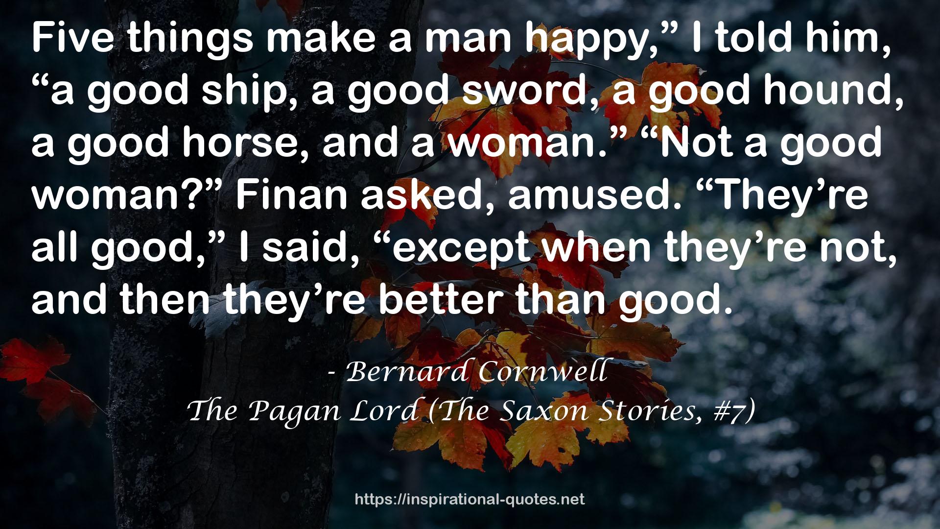 The Pagan Lord (The Saxon Stories, #7) QUOTES