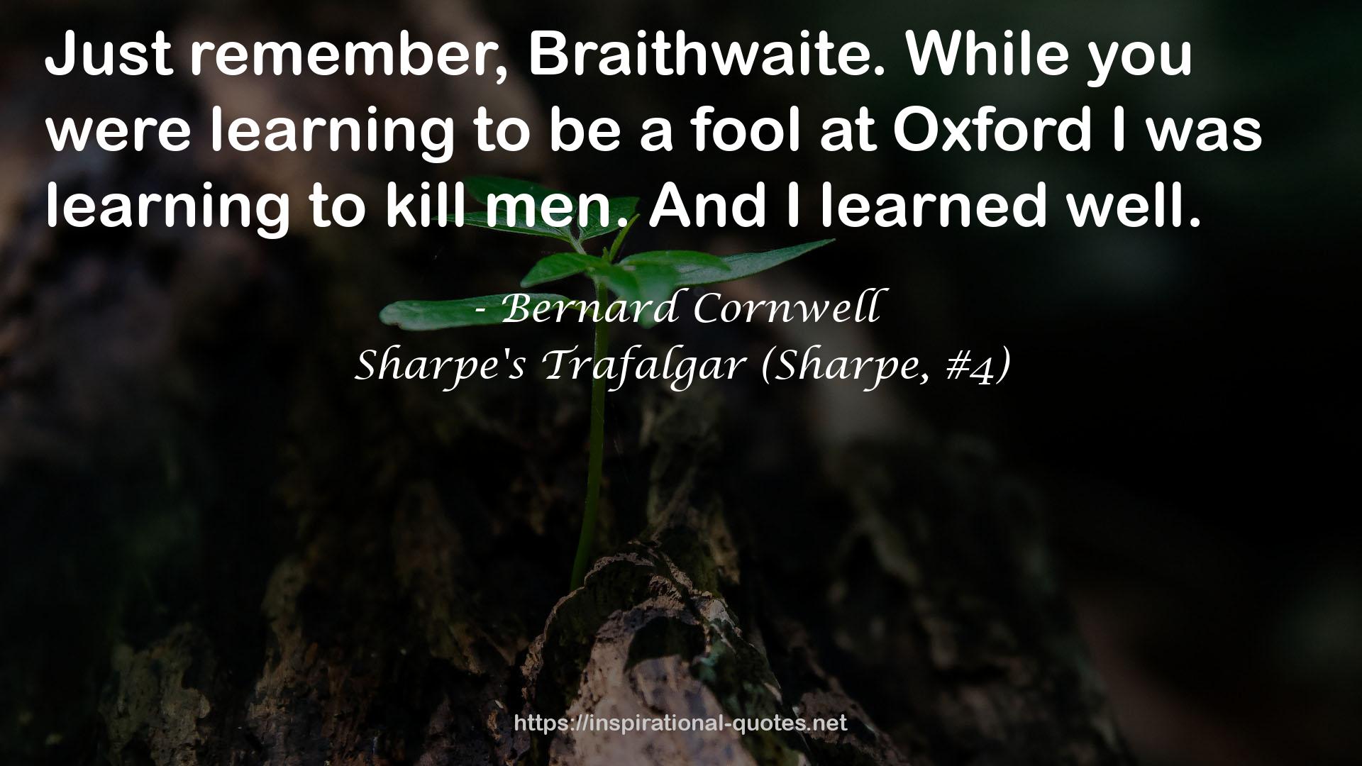 Sharpe's Trafalgar (Sharpe, #4) QUOTES