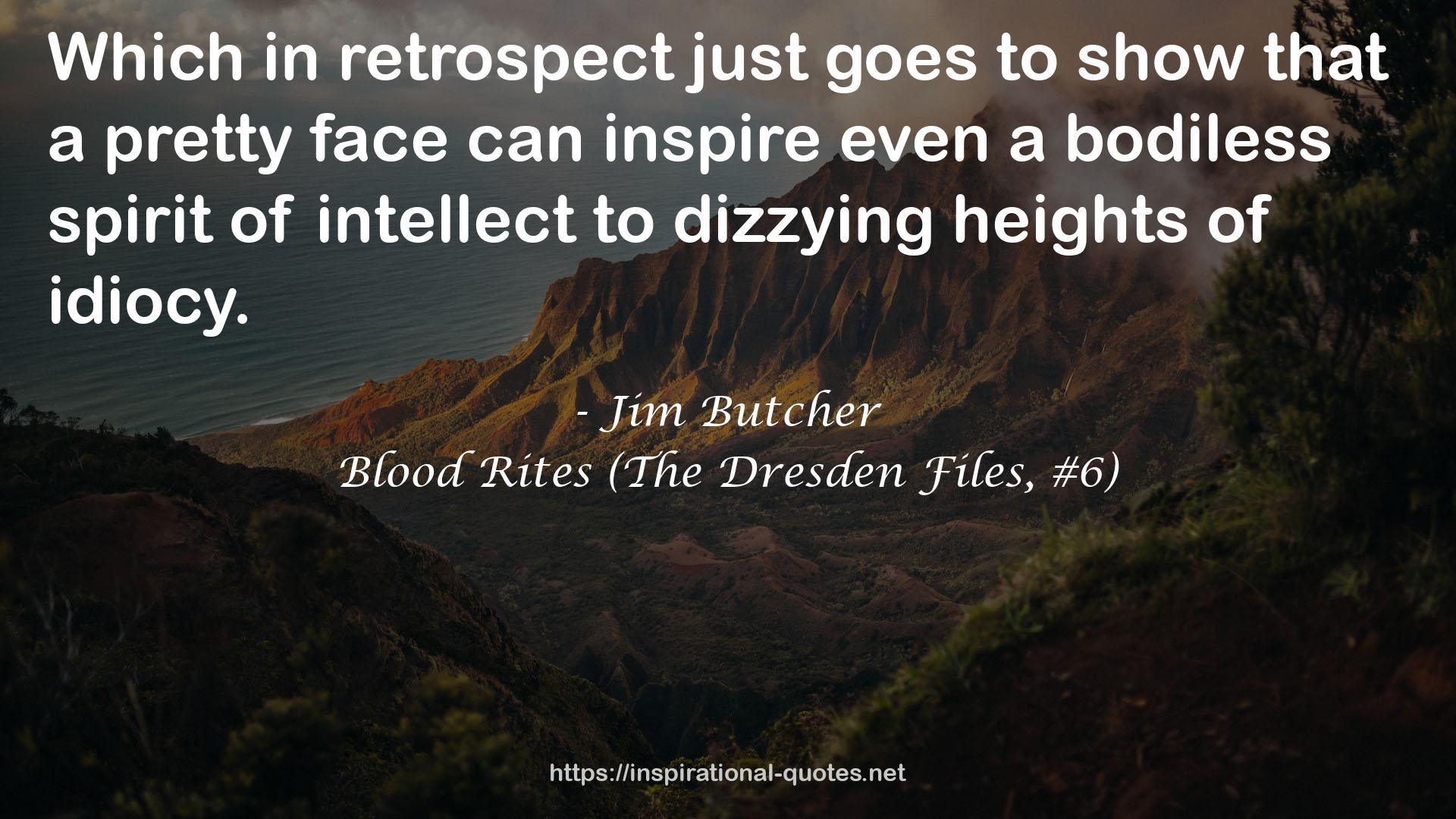 Blood Rites (The Dresden Files, #6) QUOTES