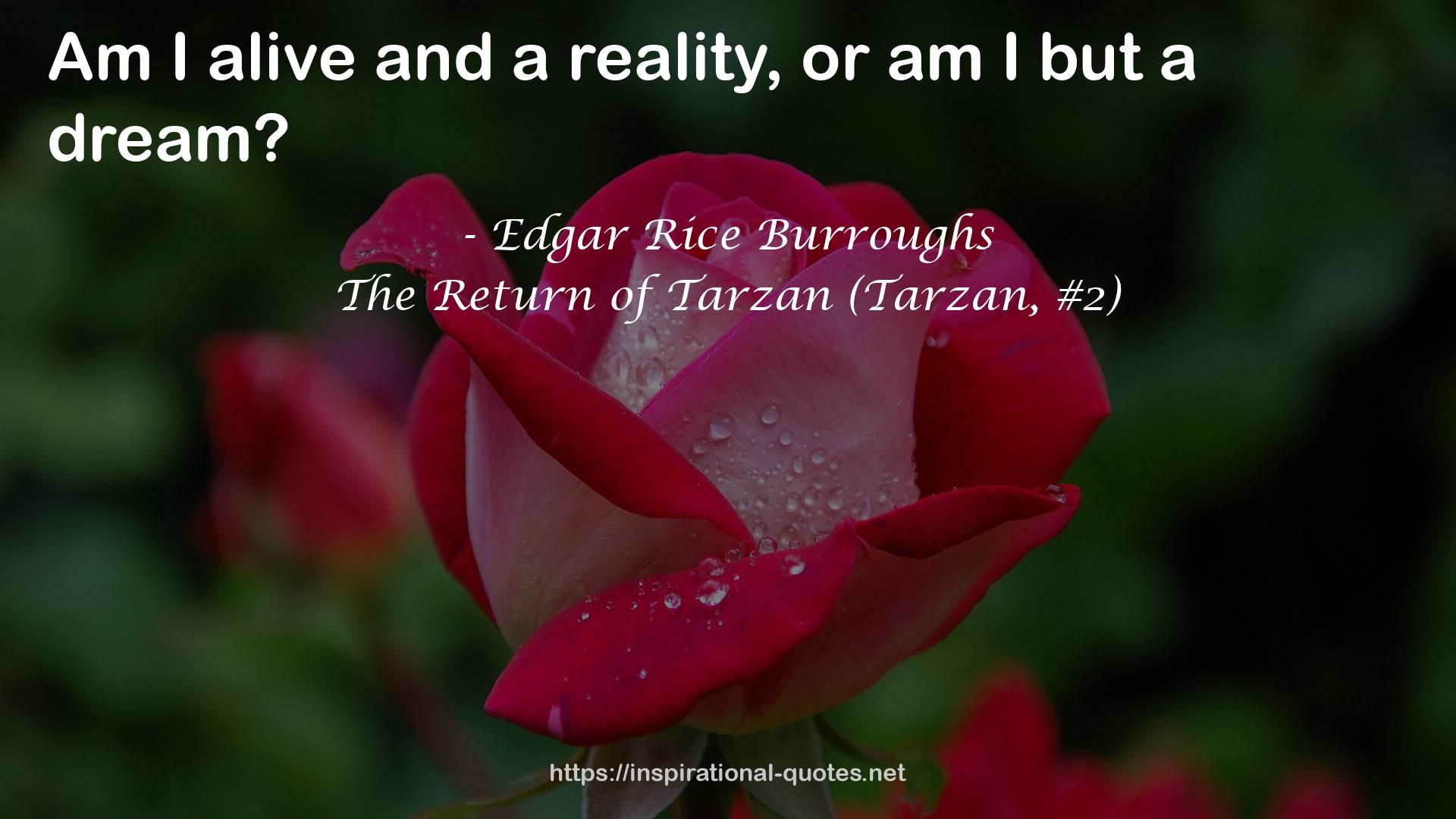 The Return of Tarzan (Tarzan, #2) QUOTES